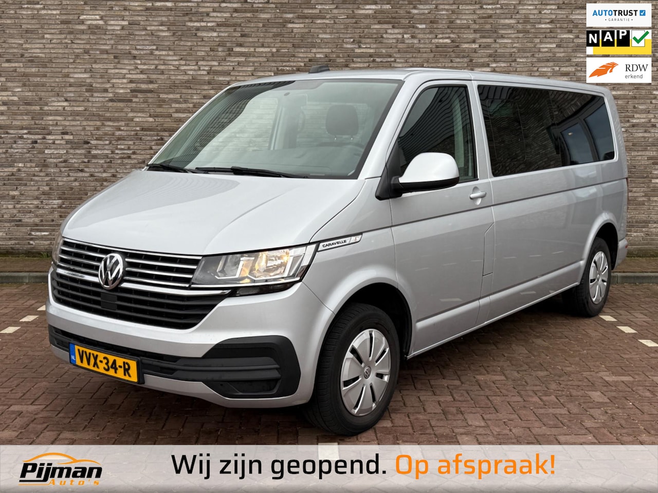 Volkswagen Transporter Caravelle - 2.0 TDI L2H1 30/Dubbel Cabine/Automaat/Caravelle/Apple Carplay/Navigatie - AutoWereld.nl