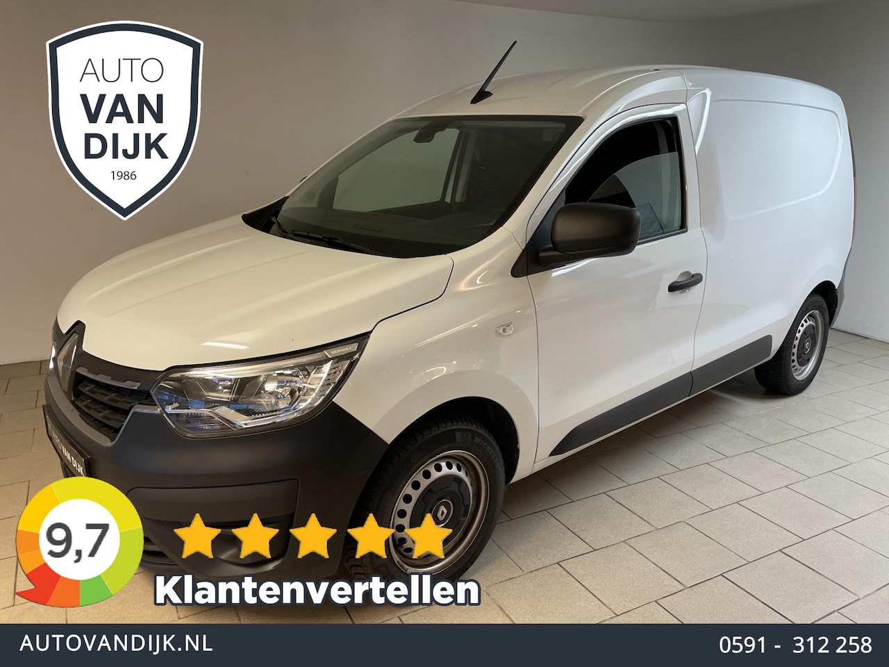 Renault Express - 1.5 dCi 75 Comfort AIRCO CRUISE BLUETOOTH PDC GROOT SCHERM ZEER NETTE BESTELBUS - AutoWereld.nl