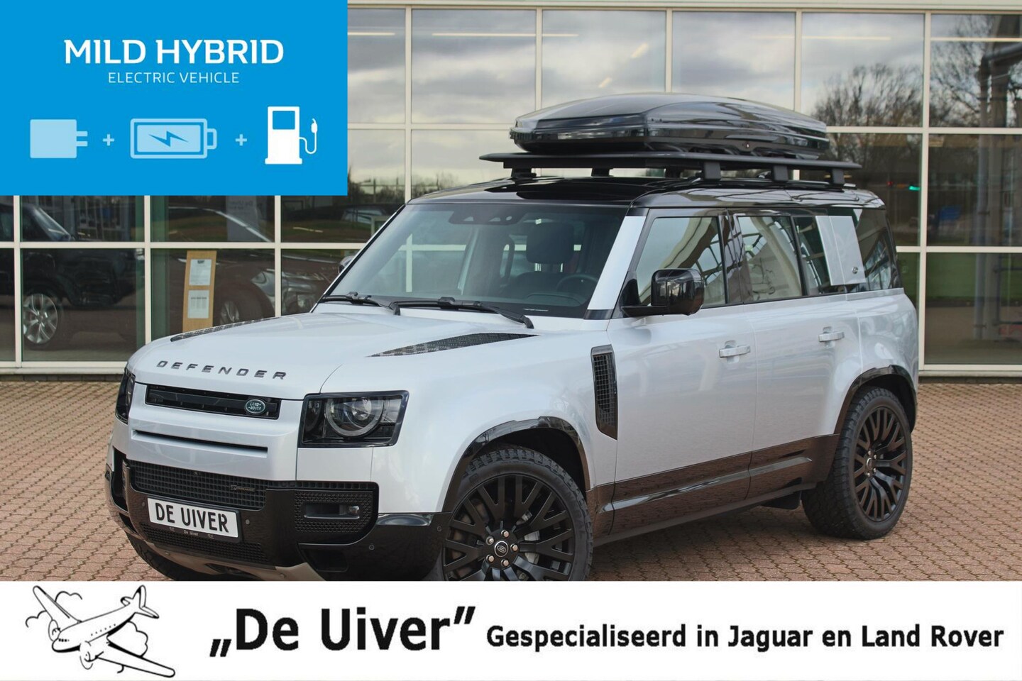 Land Rover Defender 110 - 3.0 P400 X-Dynamic HSE MHEV MY 2023, Adaptive cruise, Koelbare voortstoelen, Panoramisch s - AutoWereld.nl