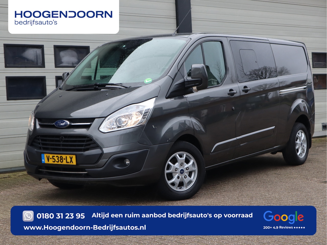 Ford Transit Custom - 2.0 TDCI 170pk Euro 6 Automaat L2 DC 5 pers. - Schuifdr L+R - Camera - Leer - AutoWereld.nl