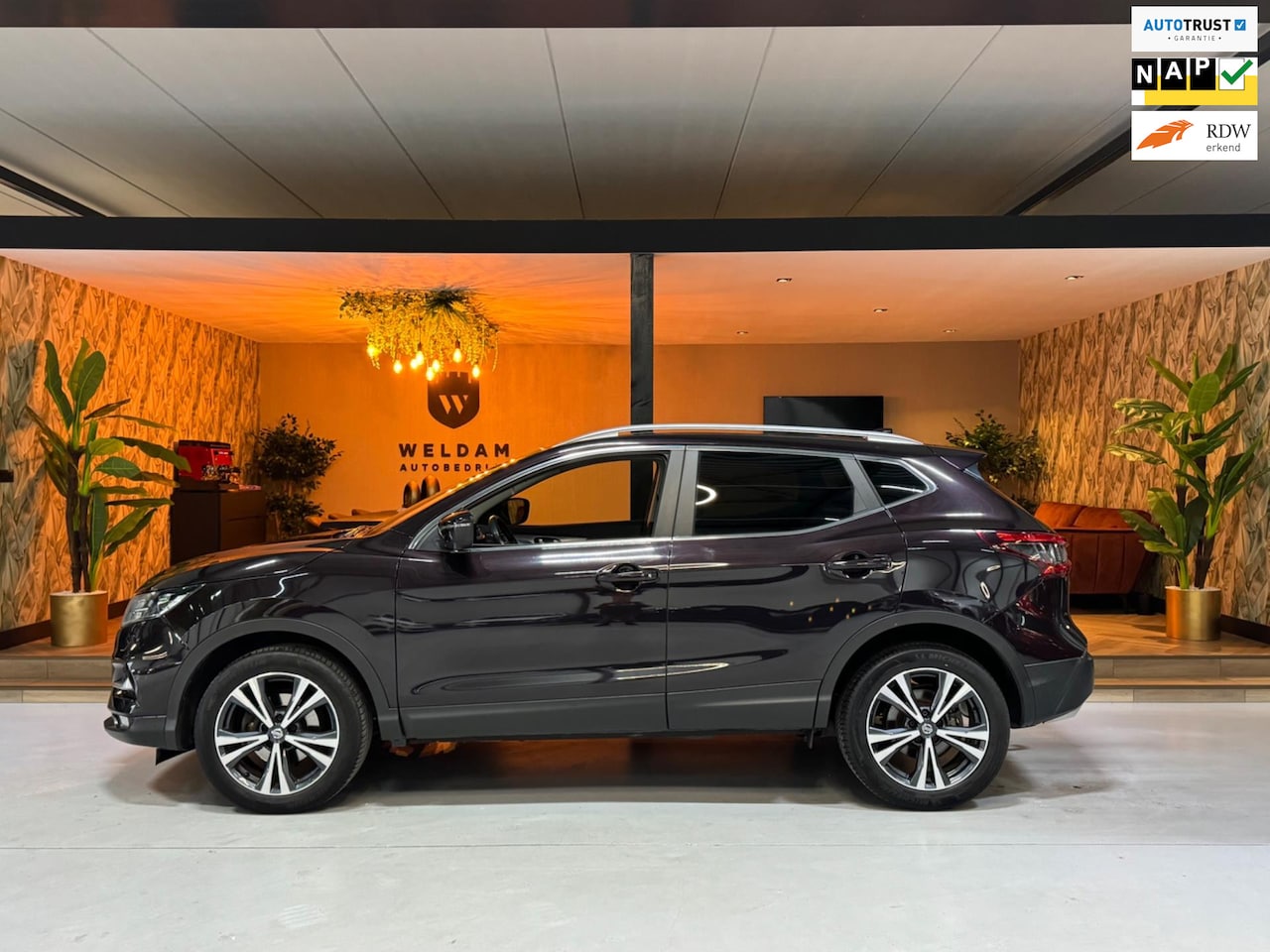 Nissan Qashqai - 1.2 Acenta Garantie Pano Trekhaak Stoelverwarming 360 Camera Park Sensoren Clima Cruise La - AutoWereld.nl