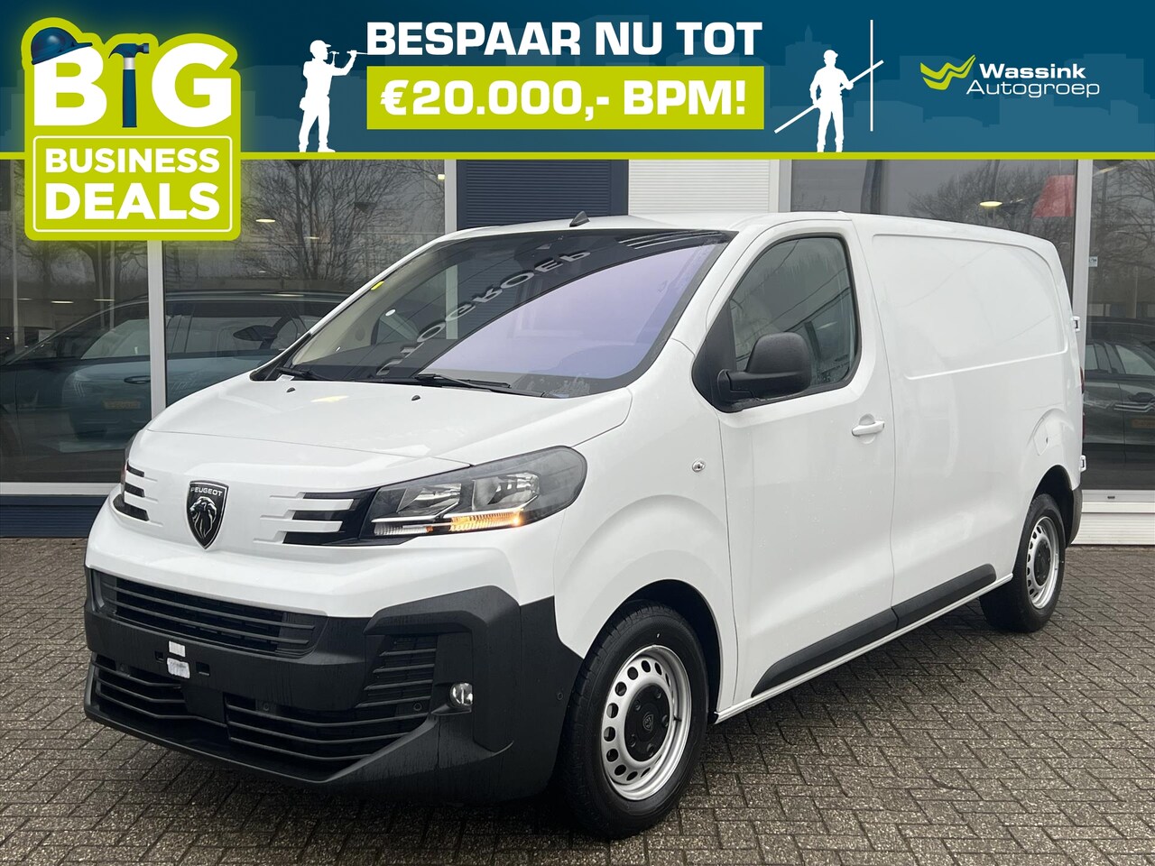 Peugeot Expert - GB L2 2.0 BlueHDi 145pk EAT8 3-zits | BPM Vrij! | Navigatie | Airconditioning | Afneembare - AutoWereld.nl