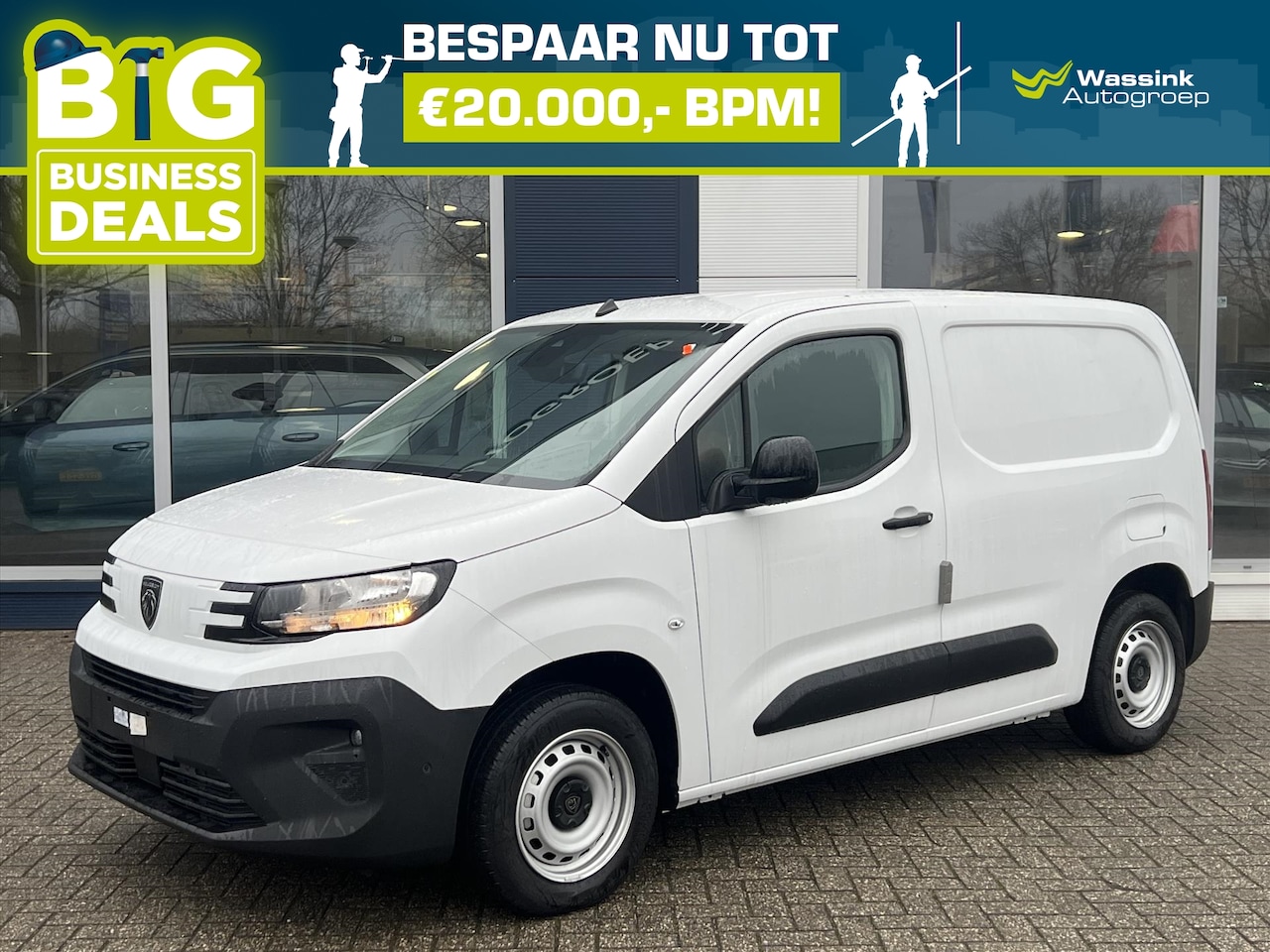 Peugeot Partner - 1.5 BlueHDi 100pk L1 | BPM Vrij! | Navigatie | Camera | Houtenvloer laadruimte met antisli - AutoWereld.nl