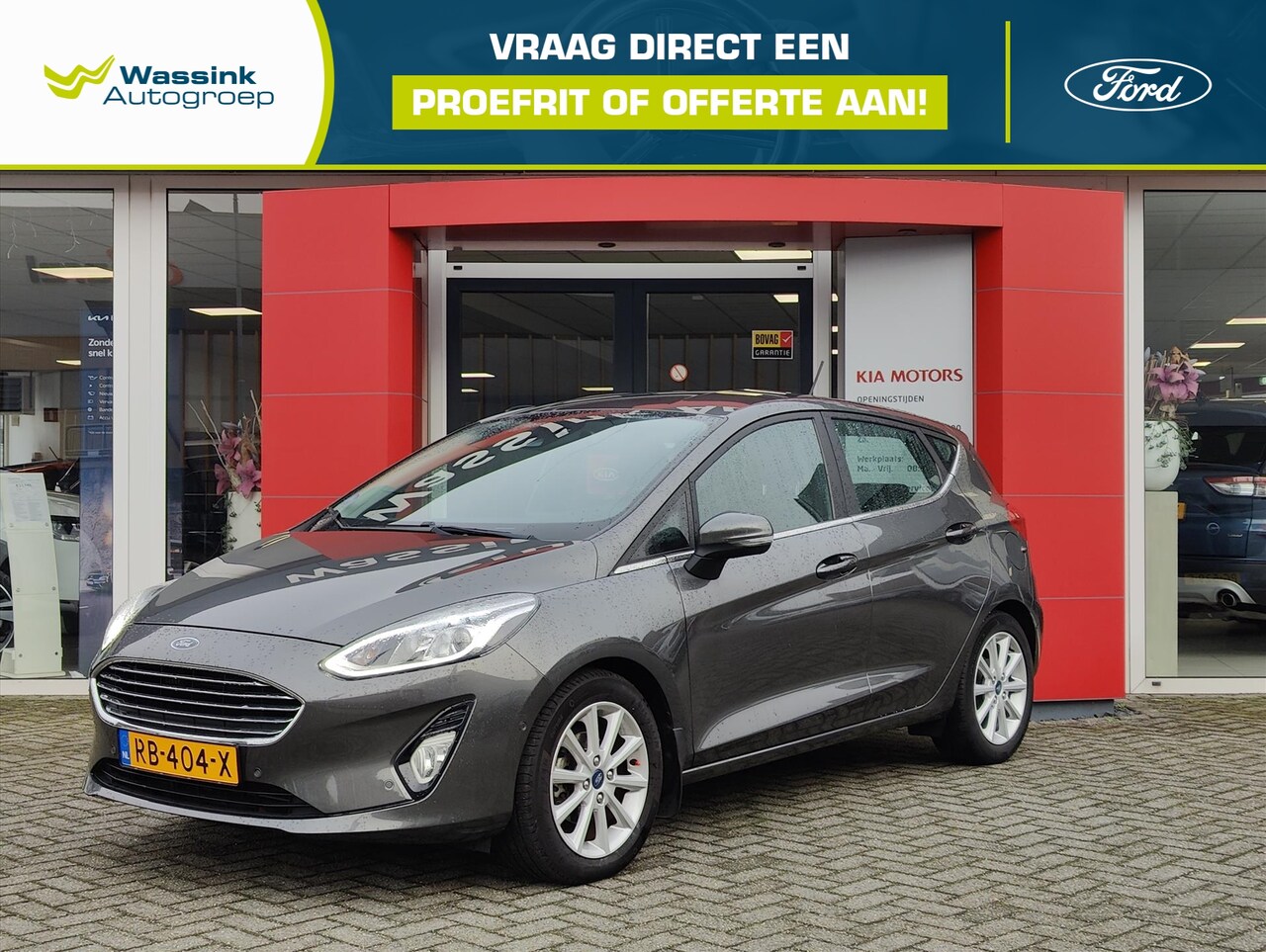 Ford Fiesta - 1.0 EcoBoost 100pk Automaat | Titanium | Trekhaak | Camera | PDC Voor + Achter | Automaat - AutoWereld.nl