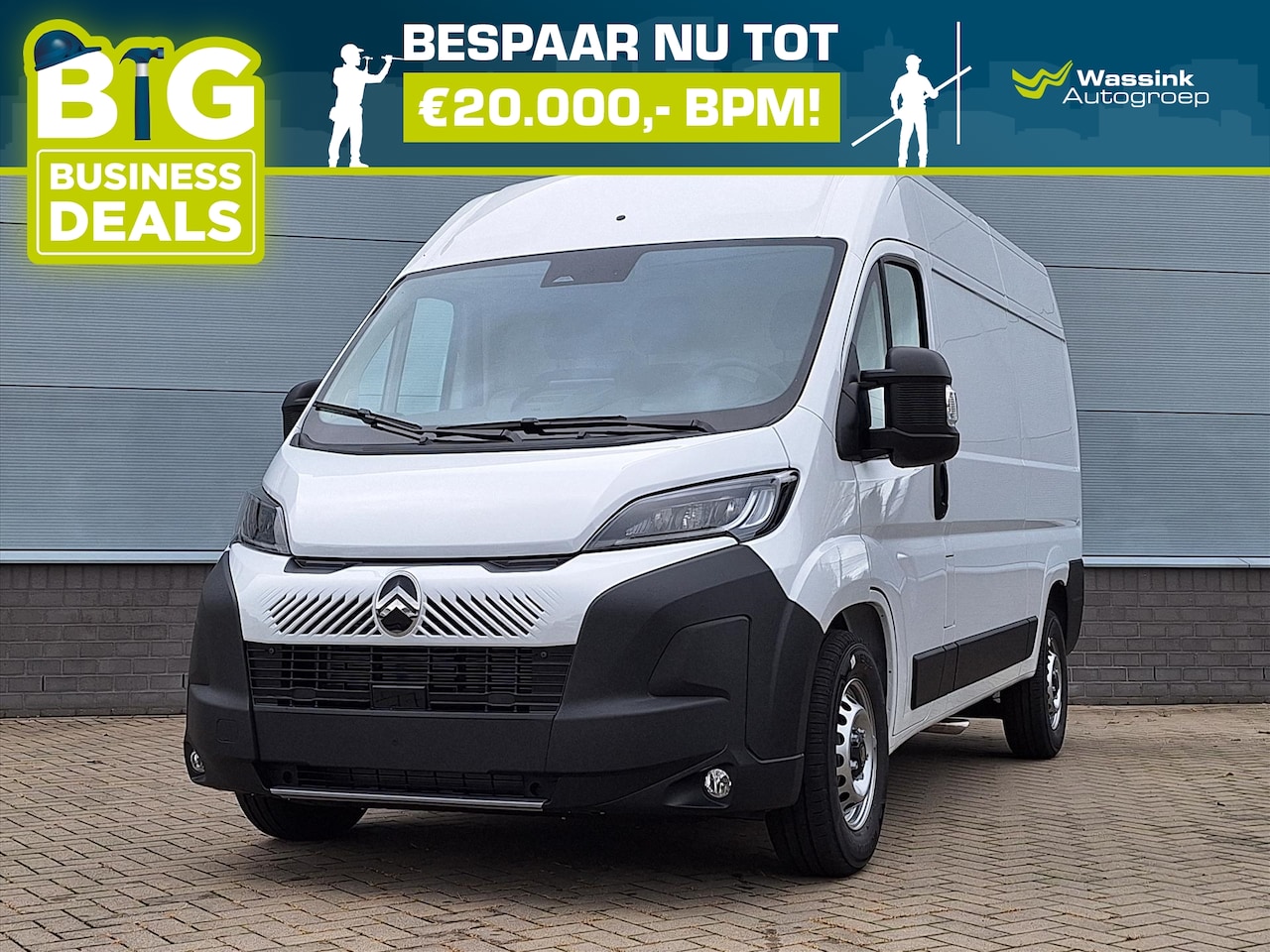 Citroën Jumper - GB 2.2 BlueHDi 140pk S&amp;S L2H2 35 EAT8 | Navigatie | Trekhaak | Cruise Control | Achter - AutoWereld.nl