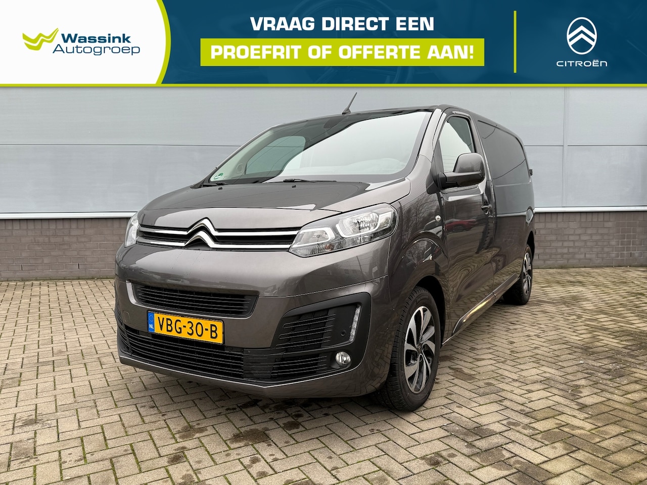 Citroën Jumpy - GB M 2.0 BlueHDi 120PK 3-zits | Navigatie | Lederen Bekleding | Parkeersensoren | Houten V - AutoWereld.nl