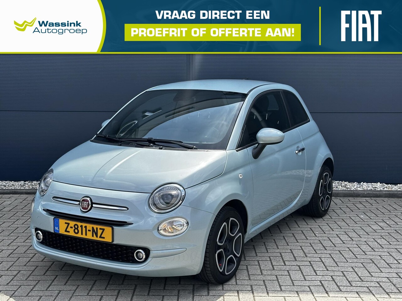 Fiat 500 - 1.0 70pk Hybrid eco Club | Climate Control | Cruise Control | Parkeersensoren Achter - AutoWereld.nl