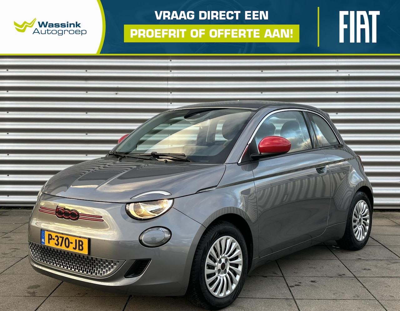 Fiat 500 - 24kWh 95pk Aut RED | Navigatie | Climate Control | Driver Assist | Achteruitrijcamera - AutoWereld.nl