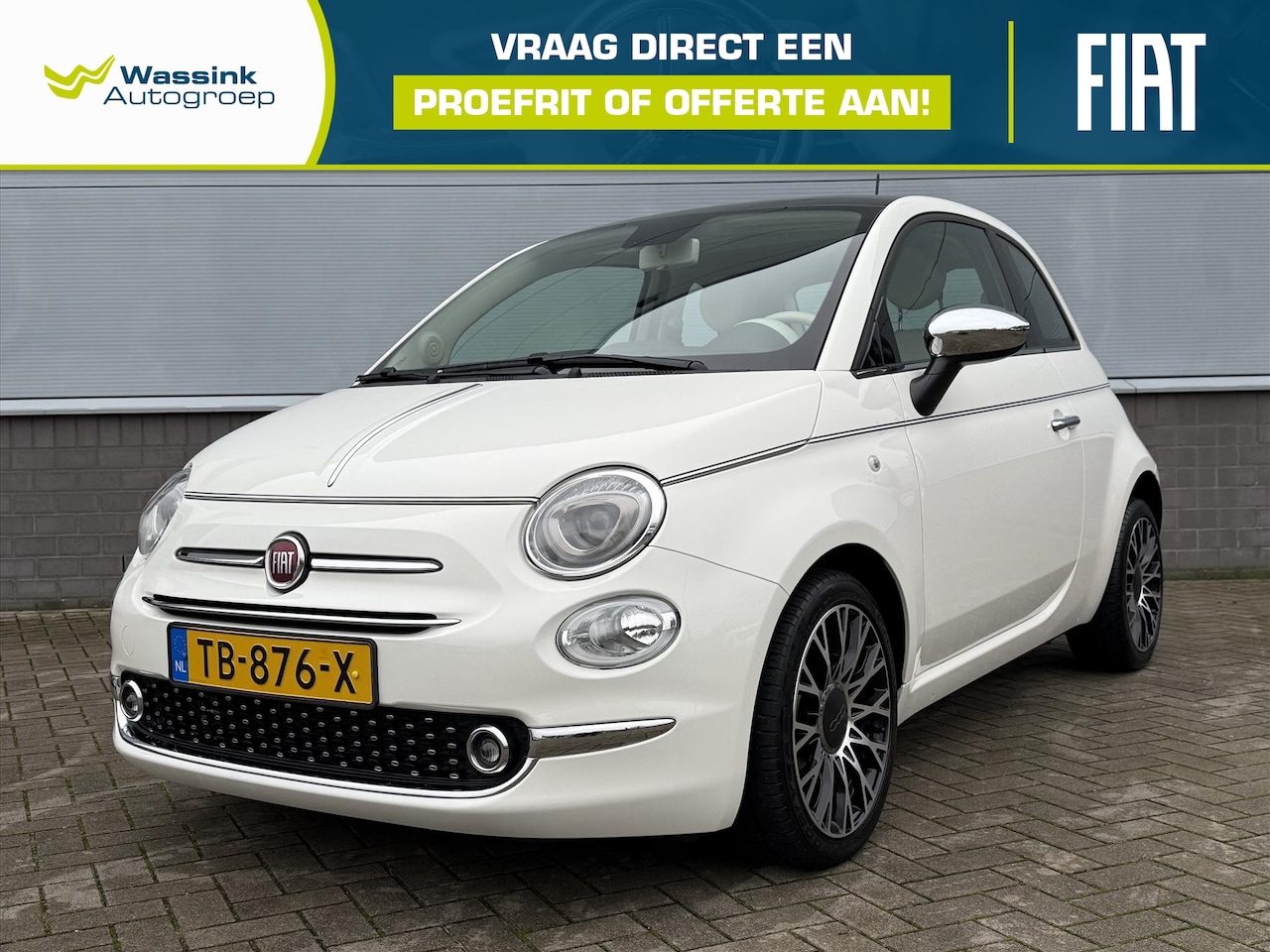 Fiat 500 - TwinAir Turbo 80pk Dualogic Collezione | Automaat | Navigatie | Speed Limiter | Spraakbedi - AutoWereld.nl