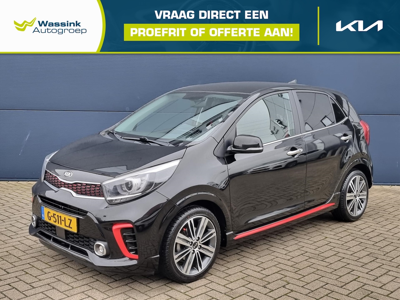 Kia Picanto - 1.0 T-GDi 100pk 5-zits GT-Line | Cruise Control | Navigatie | Stoel-/Stuurverwarming | Cli - AutoWereld.nl