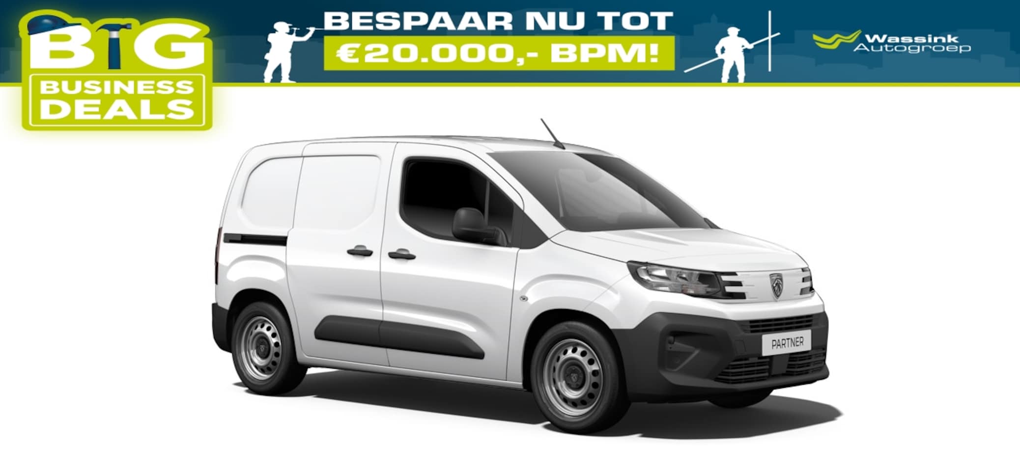 Peugeot Partner - 1.5 BlueHDi 100pk S&S L1 1000 kg Fleet Edition | Airco | Apple Carplay/Android Auto | Surr - AutoWereld.nl