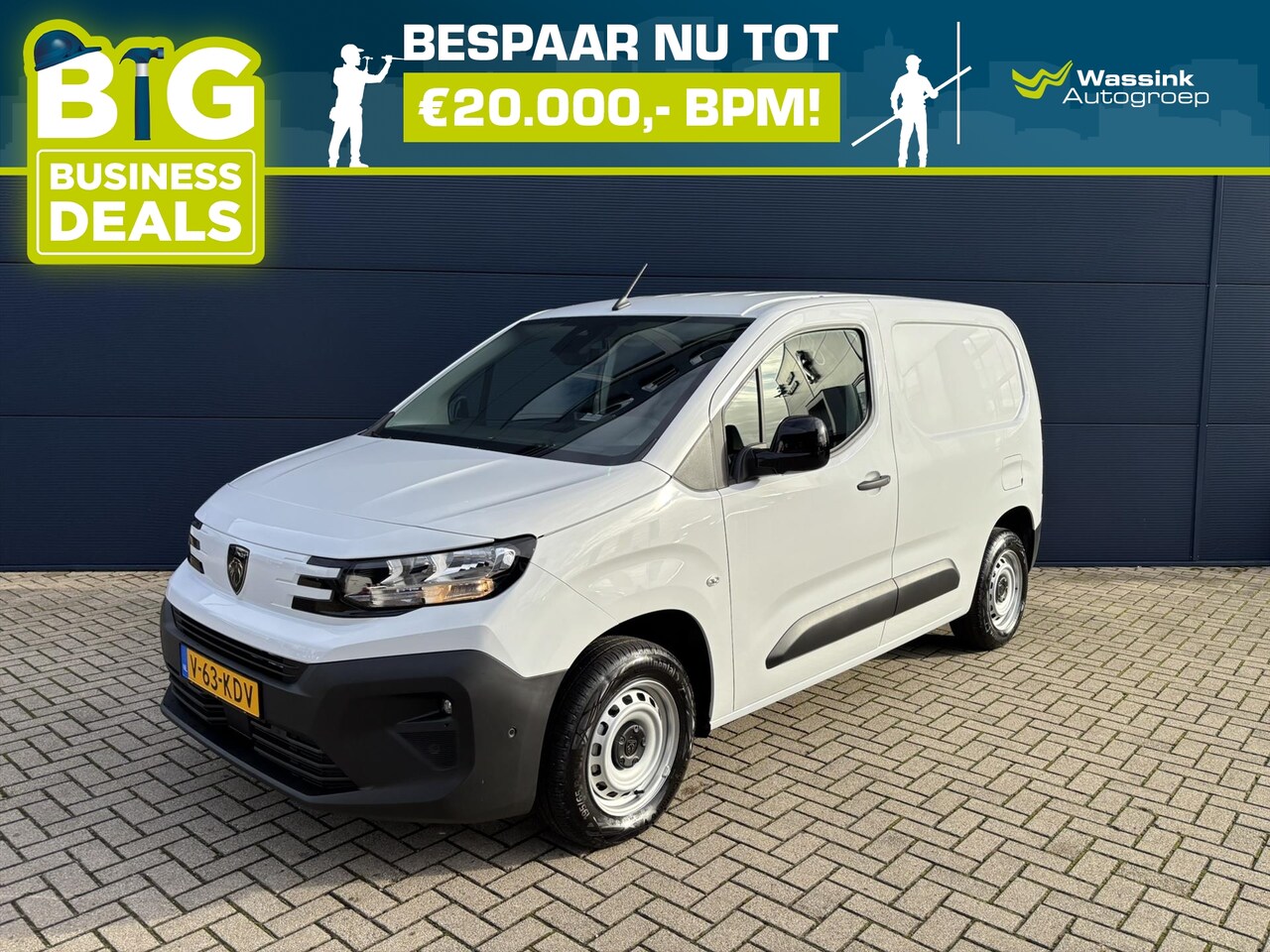 Peugeot Partner - 1.5 BlueHDi 100pk S&S L1 | Navigatie | Airco | Digitale cockpit | Parkeercamera | - AutoWereld.nl