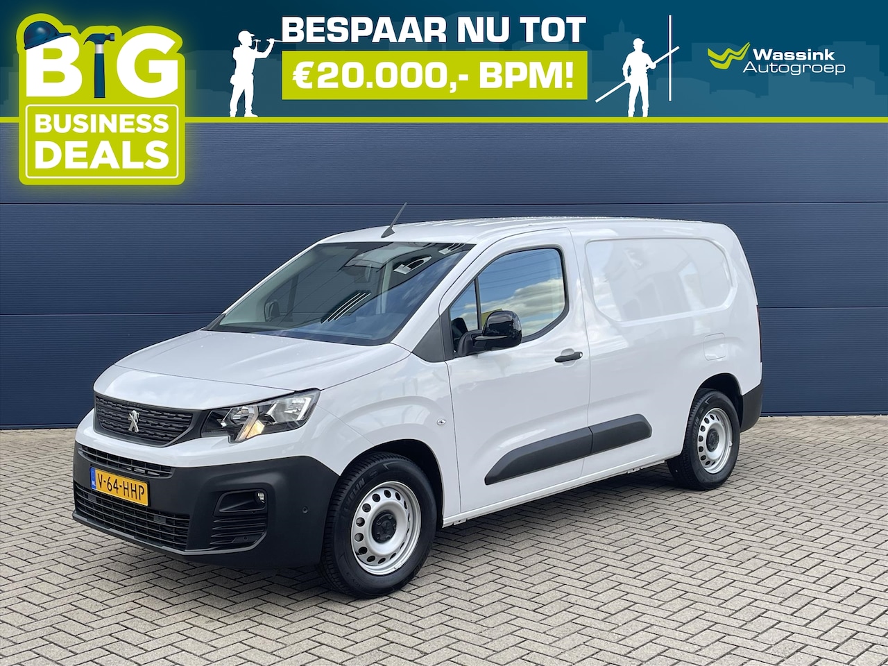 Peugeot e-Partner - EV 50kWh 136pk L2 | Parkeersensoren | Dodehoekdetectie | Parkeercamera | Airco | - AutoWereld.nl