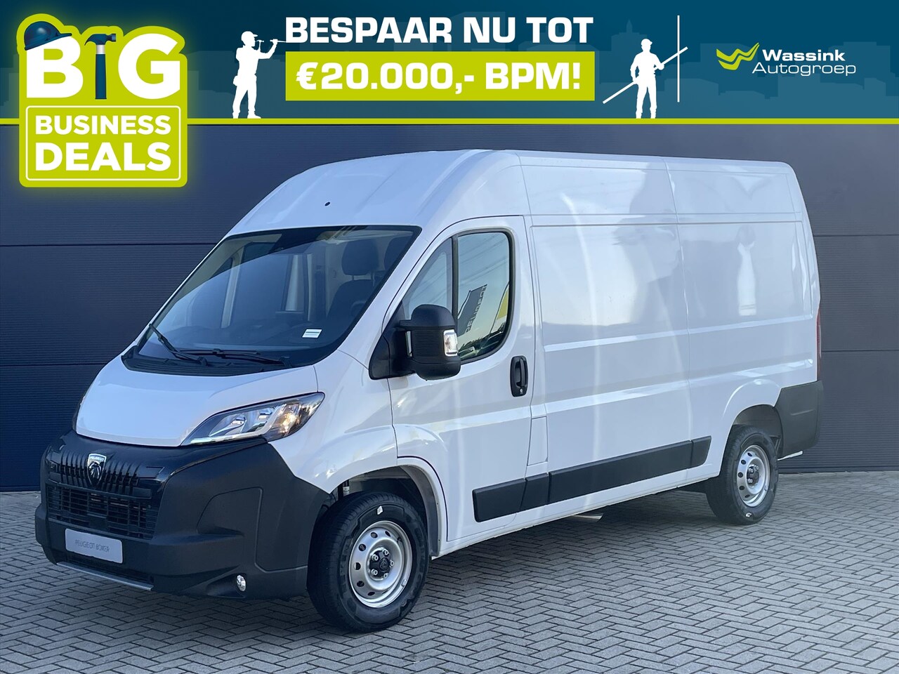 Peugeot Boxer - GB 2.2 140PK BlueHDi L2H2 35 | Trekhaak 2500KG trekgewicht I Pack Techno I Verzwaarde veri - AutoWereld.nl