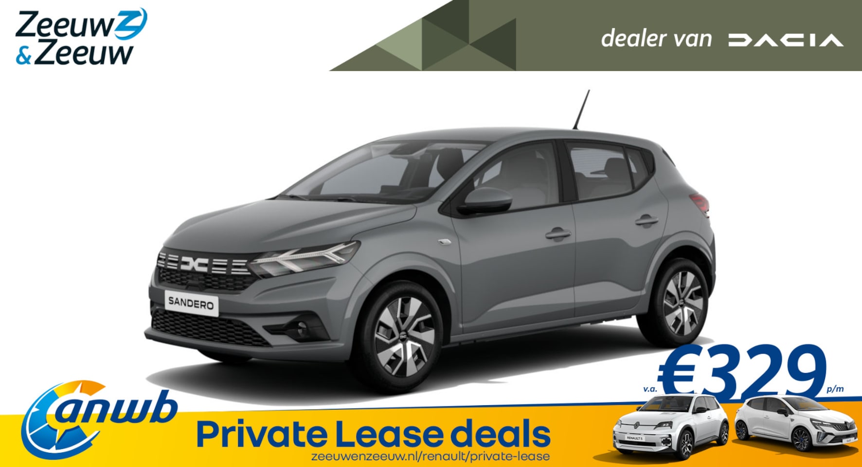 Dacia Sandero - (ANWB Private Lease Actie v.a. € 309,-) TCe 90 Expression | Wij maken graag een Private Le - AutoWereld.nl