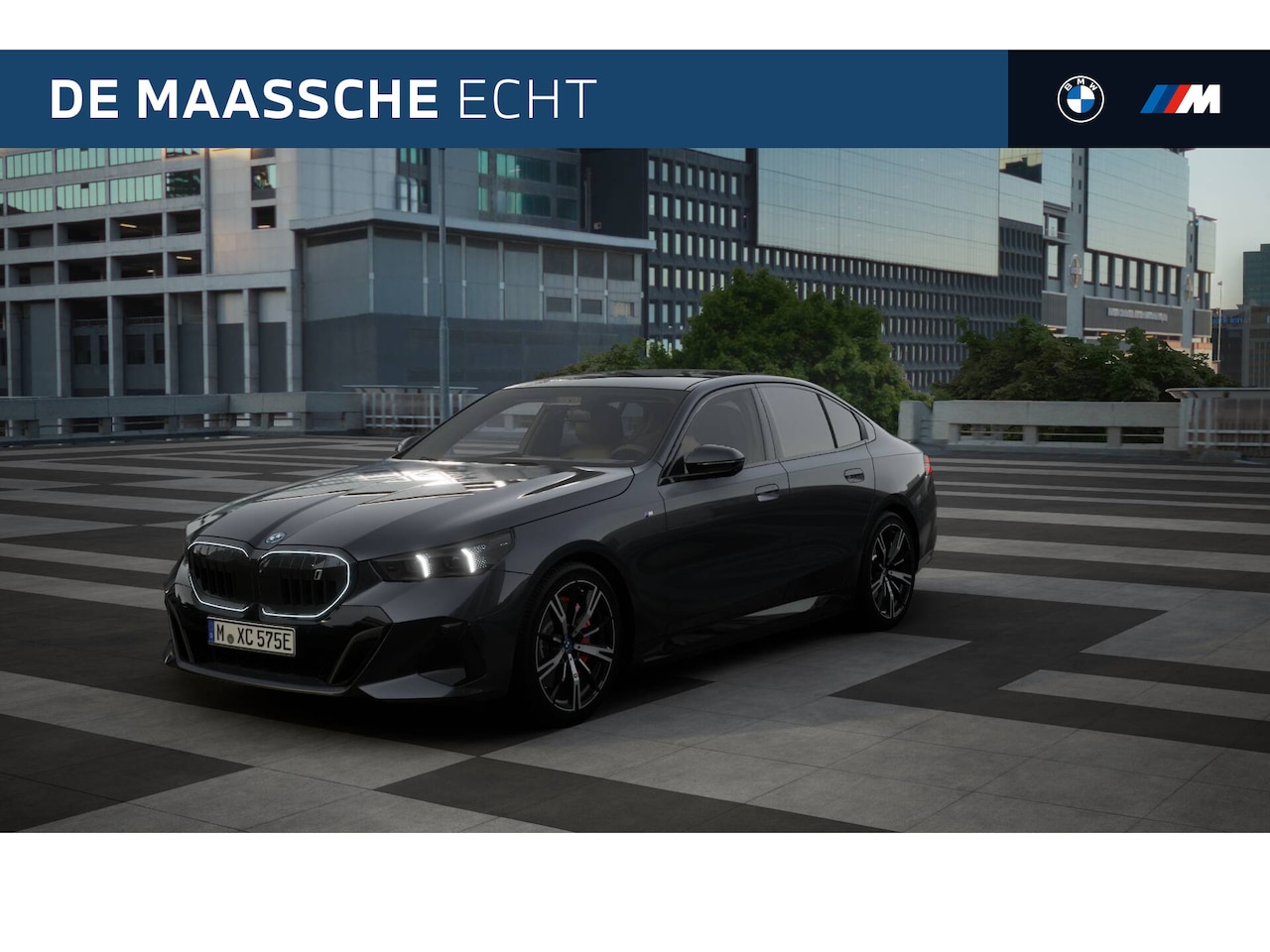 BMW i5 - eDrive40 M Sport Automaat / Panoramadak / Trekhaak / Adaptieve LED / Parking Assistant Pro - AutoWereld.nl