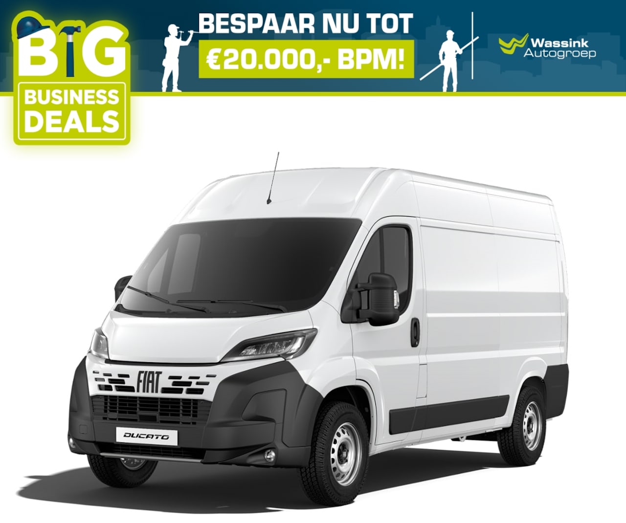 Fiat Ducato - 2.2 HDi 140PK L2H2 3,5T I Automaat I Trekhaak 2500kg Trekgewicht I Pack Techno Plus I Navi - AutoWereld.nl