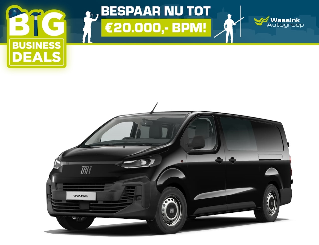 Fiat Scudo - DUBBEL CABINE 2.0 Diesel 145pk L3 AUTOMAAT | Navigatie | 17 inch velgen | Houtafwerking la - AutoWereld.nl