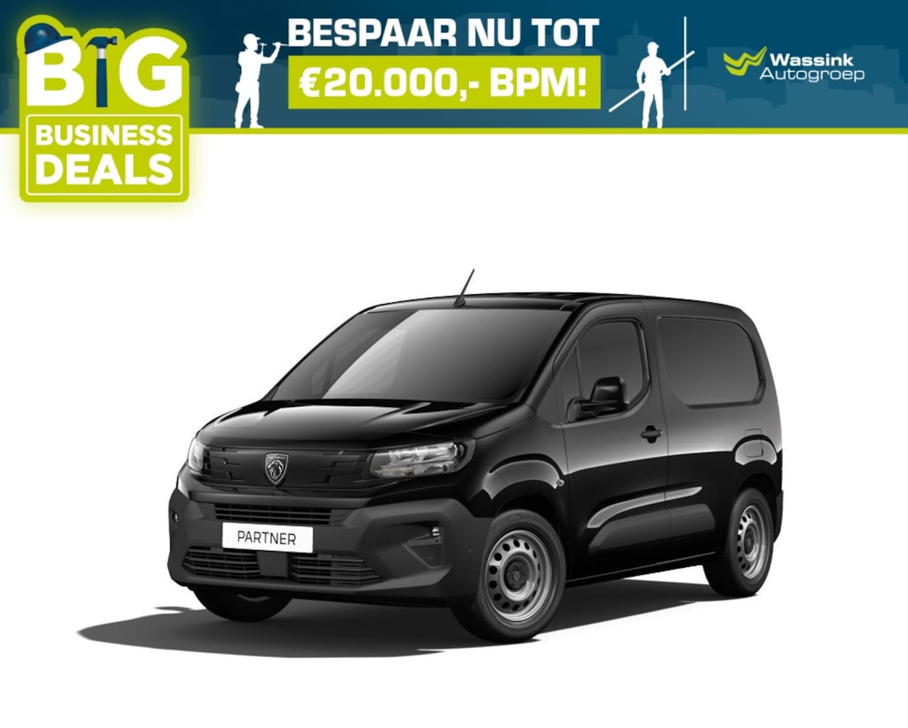 Peugeot Partner - 1.5 BlueHDi 130pk S&S EAT8 L2/Long | Navigatie | Laadruimte betimmering | 3-zits - AutoWereld.nl