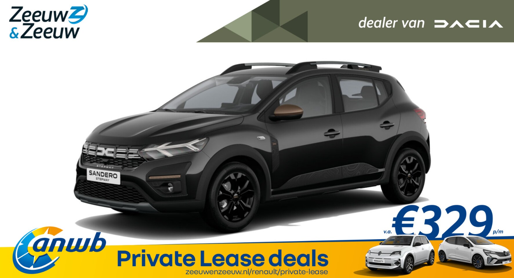 Dacia Sandero Stepway - (ANWB Private Lease Actie v.a. € 369,-) TCe 110 Extreme | Wij maken graag een Private Leas - AutoWereld.nl