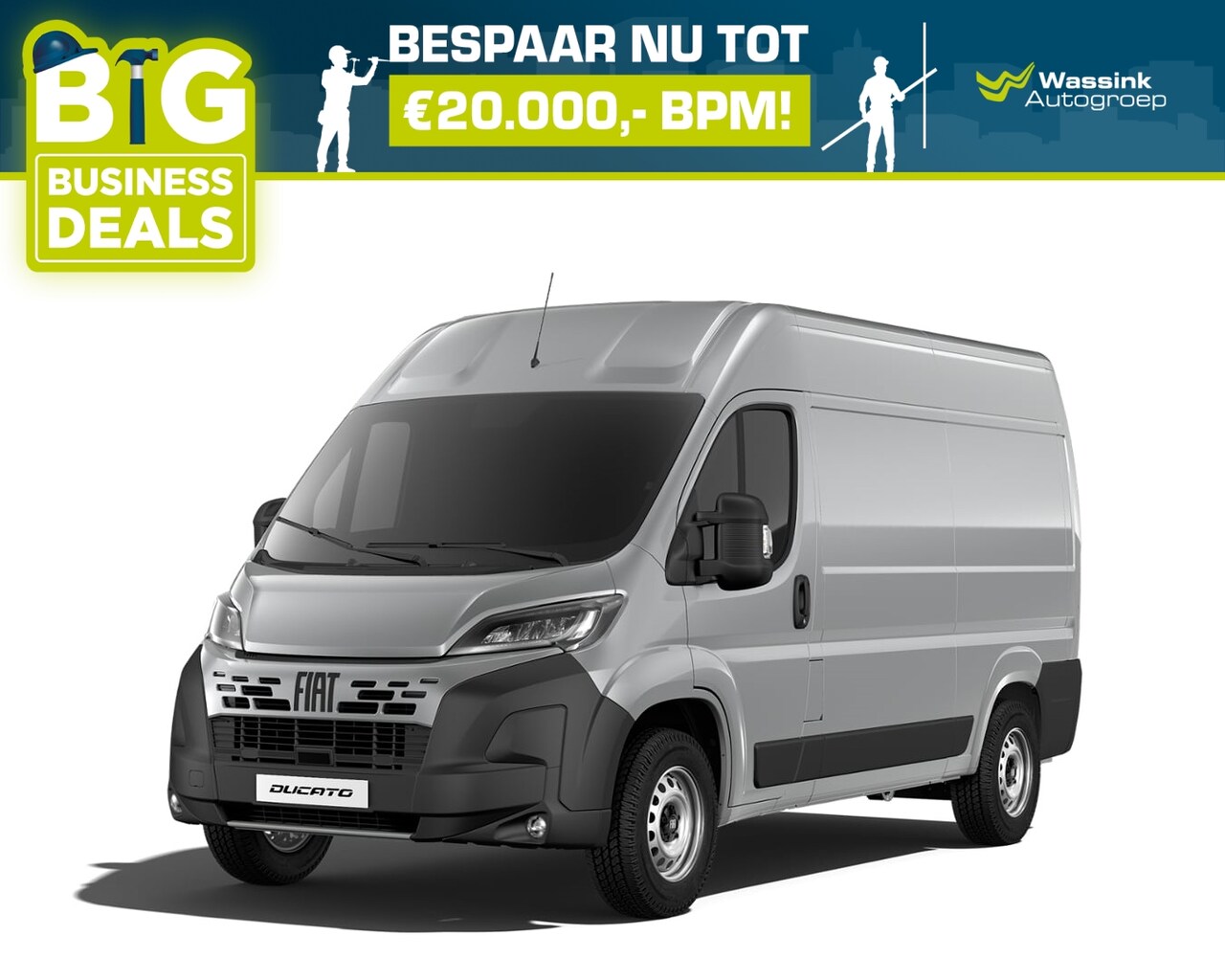 Fiat Ducato - 2.2 HDi 140PK L2H2 3,5T I Trekhaak 2500KG trekgewicht I Pack Techno I Verzwaarde vering I - AutoWereld.nl