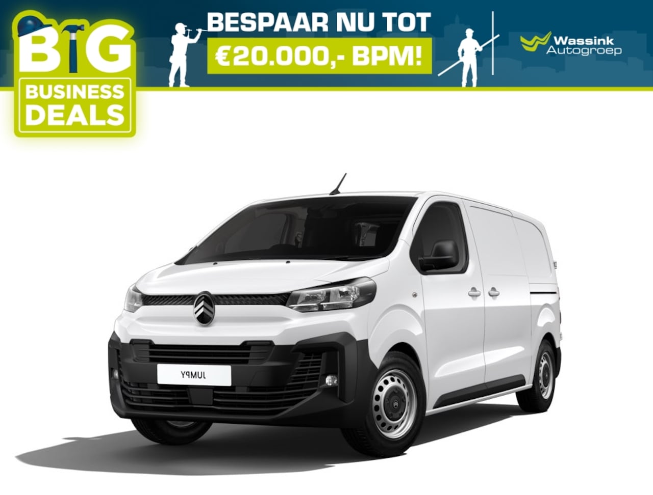 Citroën Jumpy - GB 2.0 BlueHDi 145pk M | Navigatie | Verhoogd laadvermogen I Trekhaak I Navigatie I Moduwo - AutoWereld.nl