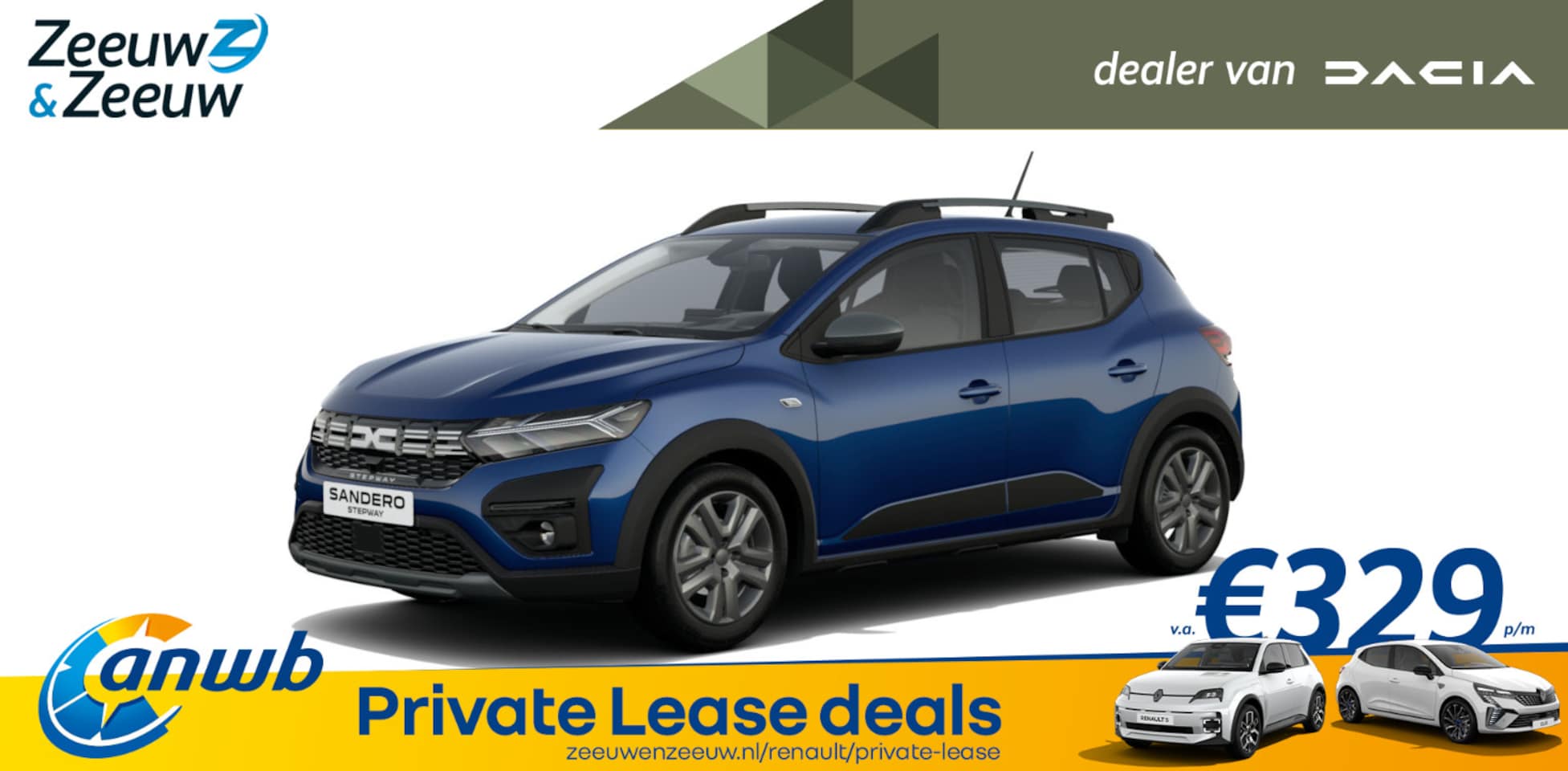 Dacia Sandero Stepway - (ANWB Private Lease Actie v.a. €349,-) TCe 110 Expression | Wij maken graag een Private Le - AutoWereld.nl