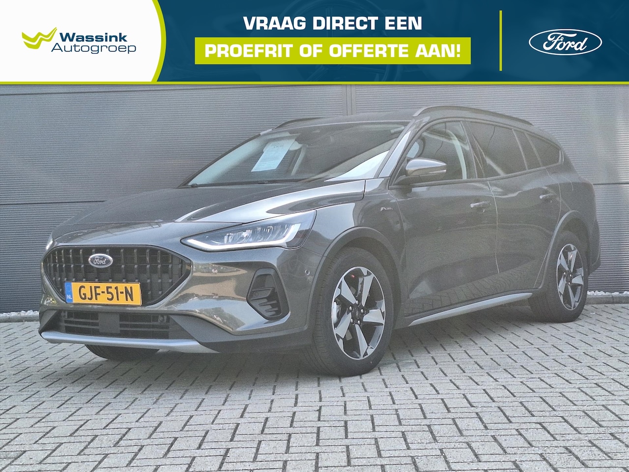 Ford Focus Wagon - 1.0 EcoBoost Hybrid 155pk Powershift Automaat Active X | Navigatie | Nieuwe type - AutoWereld.nl