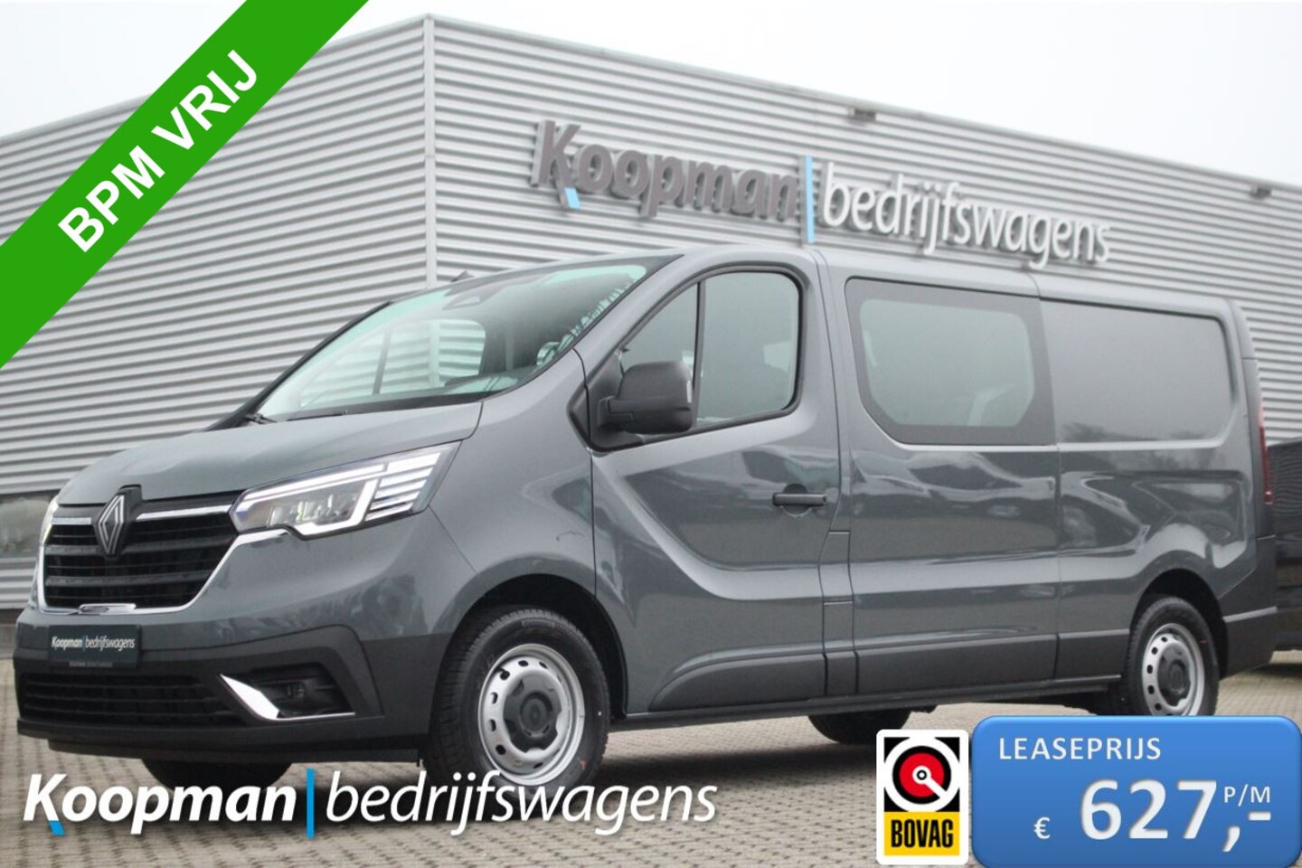 Renault Trafic - 2.0dCi 150pk T30 L2H1 DC | 6-Zits | Carplay/Android | Camera | Lease 627,- p/m - AutoWereld.nl