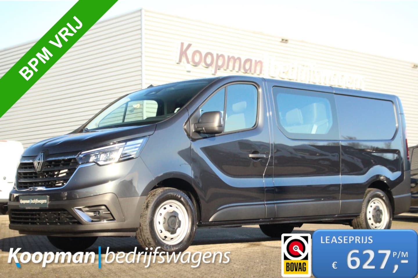 Renault Trafic - 2.0dCi 150pk T30 L2H1 DC | 6-Zits | Carplay/Android | Camera | Lease 627,- p/m - AutoWereld.nl