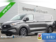 Ford Transit Custom - 320 2.0TDCI 170pk Automaat | L2H1 Trend DC | 4x4 | AWD | L+R Zijdeur | Stoel + Stuurverwar