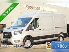 Ford Transit - 350 2.0TDCI 165pk L3H2 Limited | Automaat | L+R Zijdeur | 360° Camera | Adap. Cruise | Car