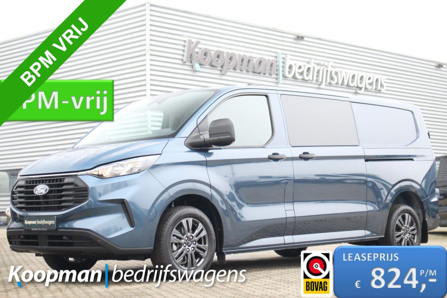 Ford Transit Custom - 320 2.0TDCI 170pk Automaat | L2H1 Trend DC | L+R Zijdeur | Stoel + Stuurverwarming | Keyle - AutoWereld.nl