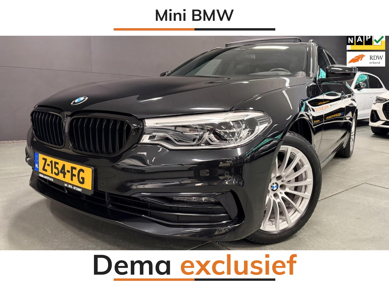 BMW 5-serie Touring - 520i High Executive PANO/LEDER/H-UP/DAB/CARPLAY/SFEERVERL/// - AutoWereld.nl