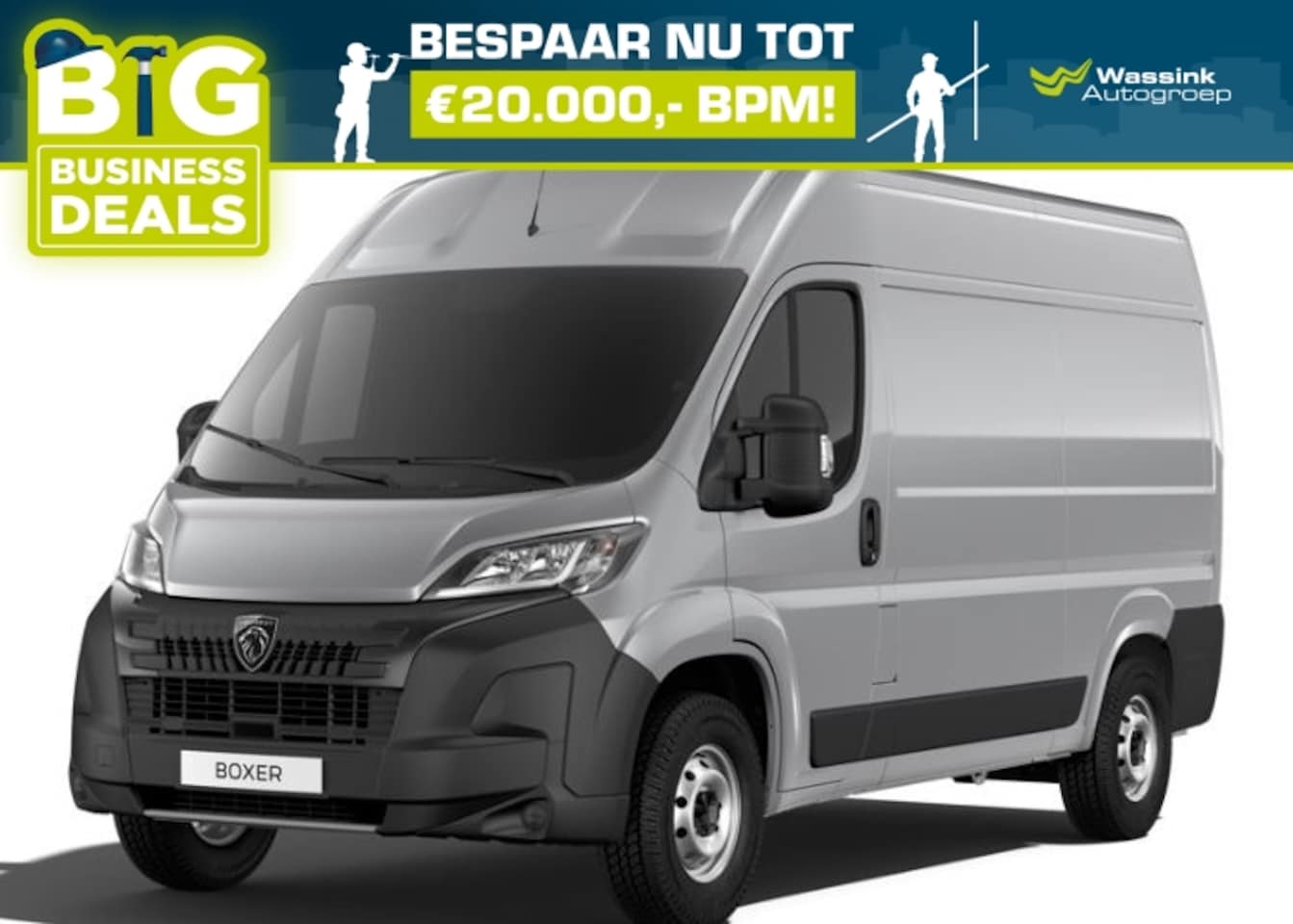 Peugeot Boxer - 2.2 HDi 140PK L2H2 3,5T EAT8 I Automaat I Trekhaak 2500kg Trekgewicht I Pack Techno Plus I - AutoWereld.nl