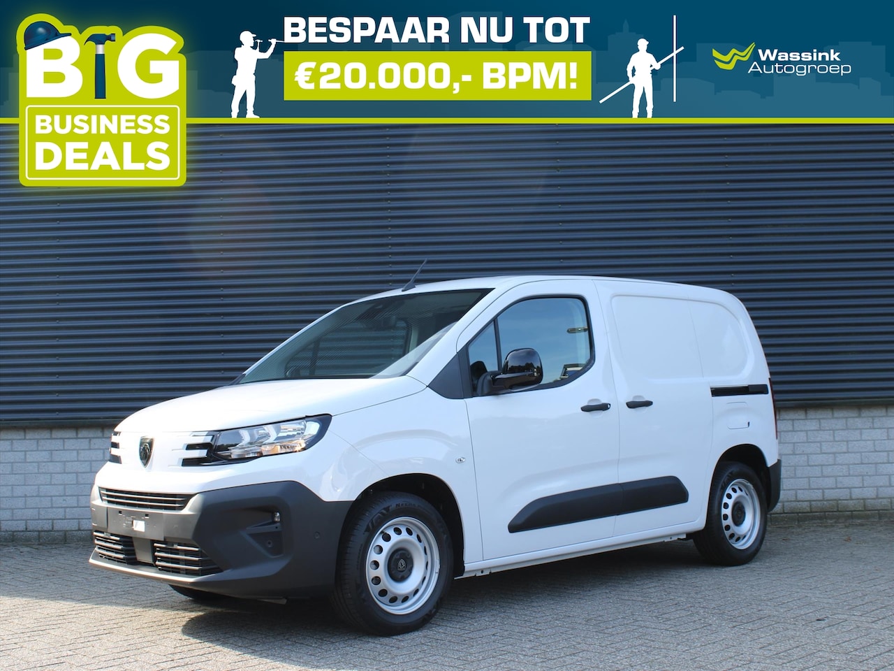 Peugeot Partner - 1.5 BlueHDi 100pk Lengte 1 FLEET 1000kg laadvermogen | Airco | Cruise Control - AutoWereld.nl