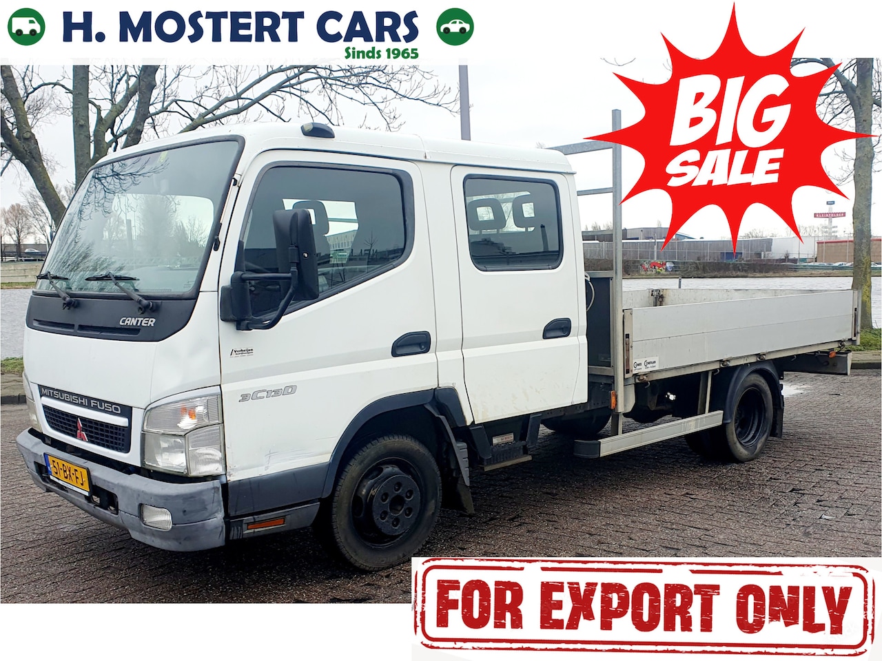 Mitsubishi Canter - 3C13 3.0 DI 335 Dubbel Cabine Bj.2006 Airco APK Dubbel Cabine / Open Laadbak - AutoWereld.nl