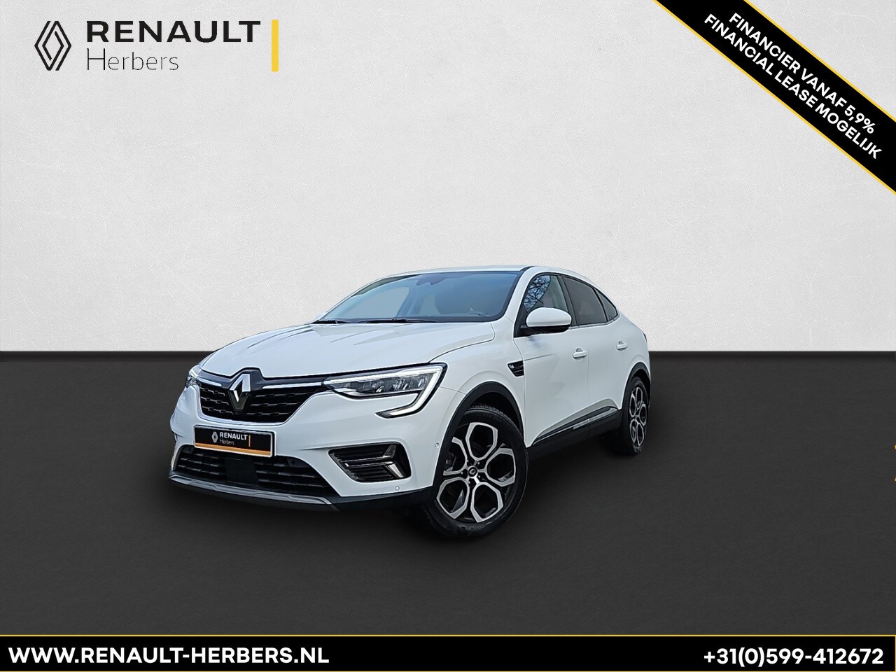 Renault Arkana - 1.6 E-Tech hybrid 145 Intens GROOT NAVI / STOELVERWARMING / FABRIEKSGARANTIE TOT 03.2027 - AutoWereld.nl