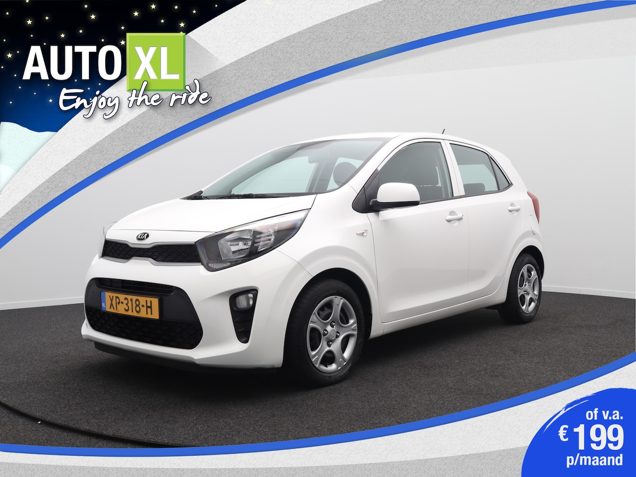 Kia Picanto - 1.0 CVVT EconomyPlusLine Bluetooth Airco Multimedia - AutoWereld.nl