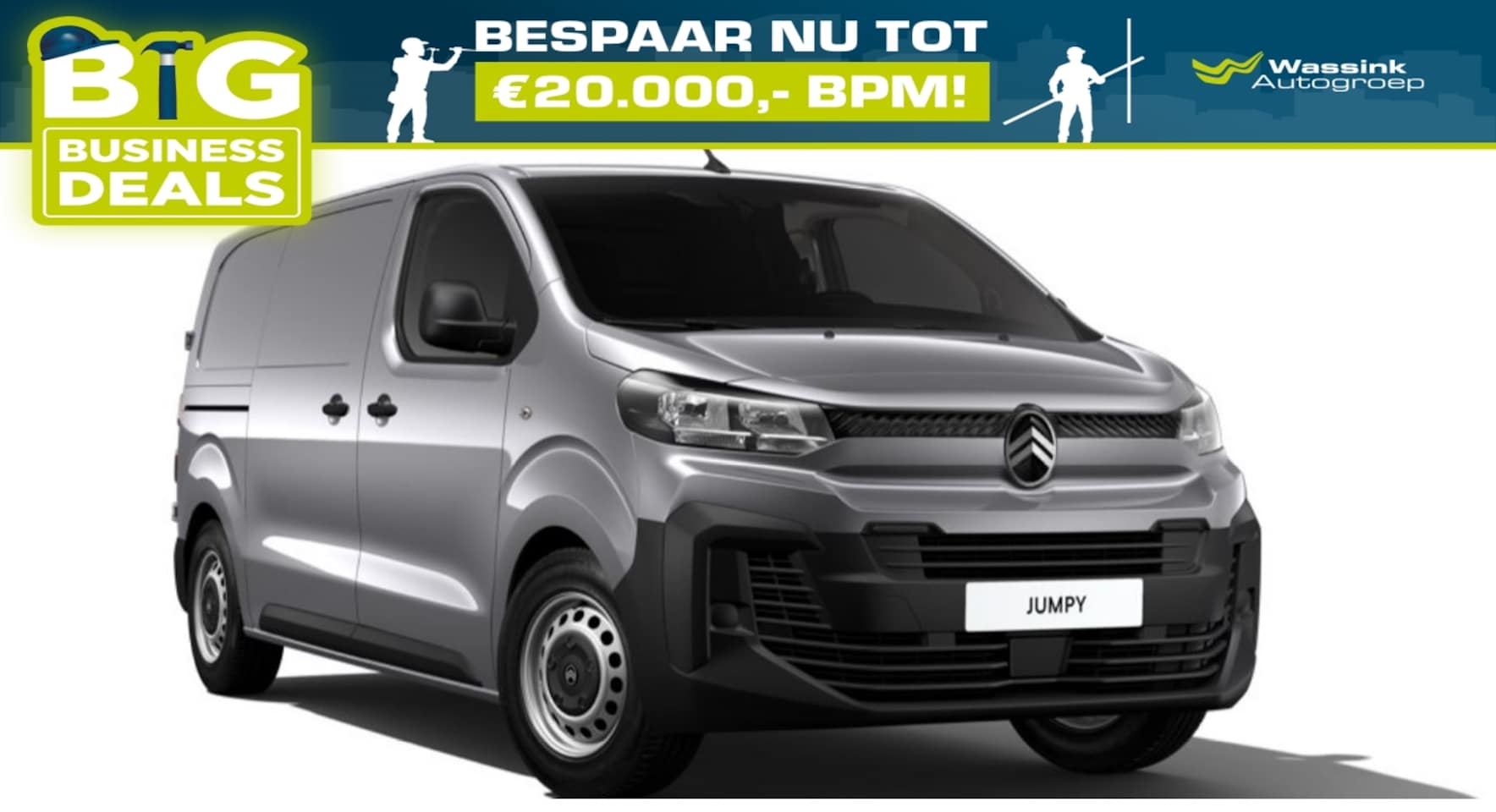 Citroën Jumpy - GB 2.0 BlueHDi 145pk S&S L2 | Airco | Bluetooth | Cruise Control - AutoWereld.nl