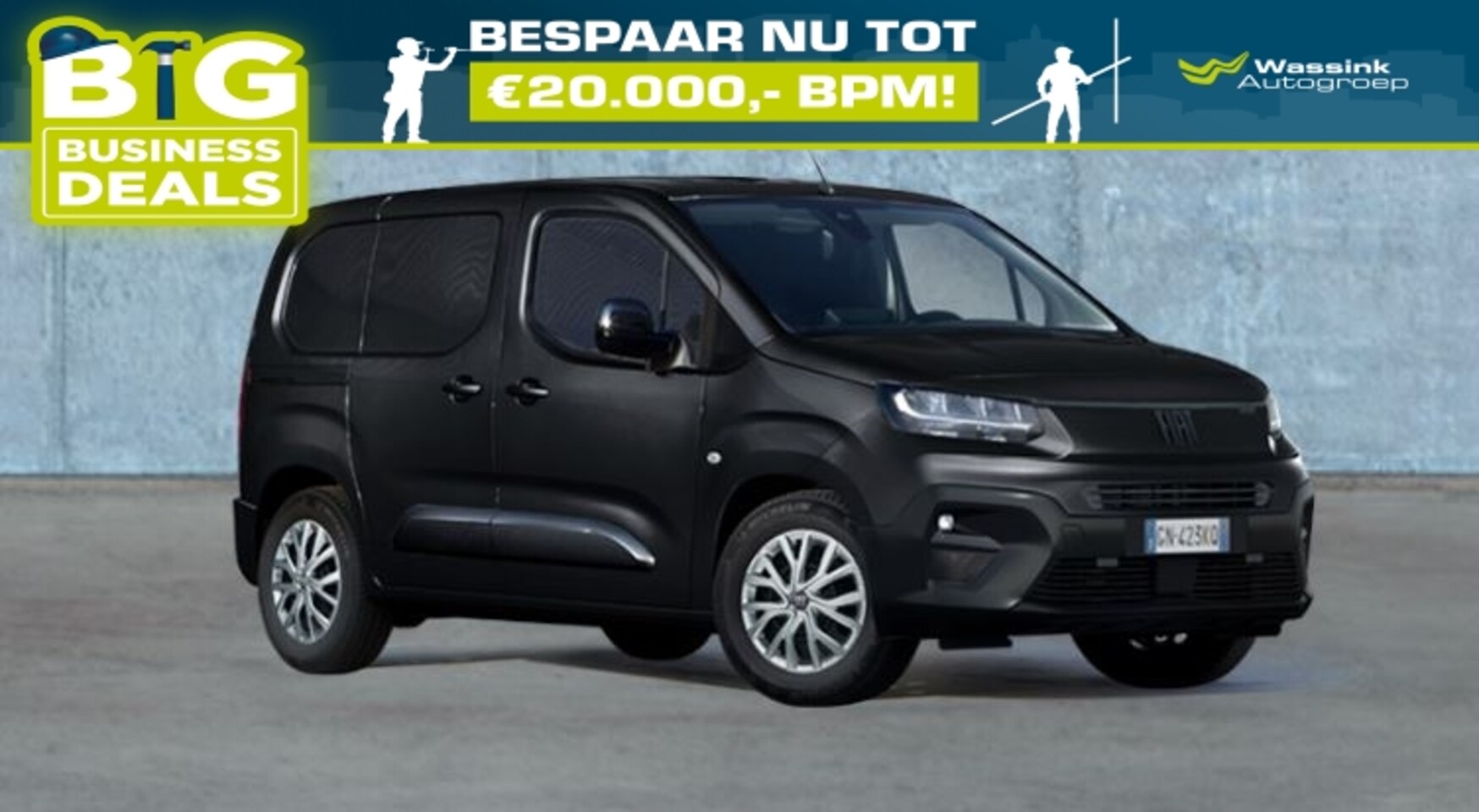 Fiat Doblò - GB 1.5 BlueHDi 130pk S&S L2 EAT8 | Cruise Control | Airco | Bluetooth - AutoWereld.nl