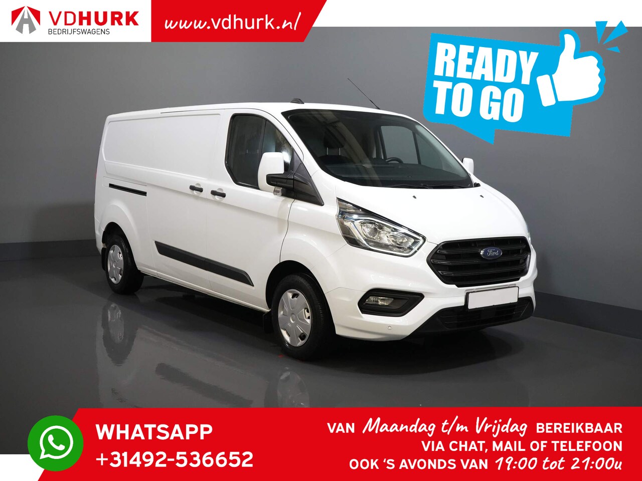 Ford Transit Custom - 300 2.0 TDCI 130 pk L2 Trend 2.8t Trekverm./ PDC/ Cruise/ Airco - AutoWereld.nl