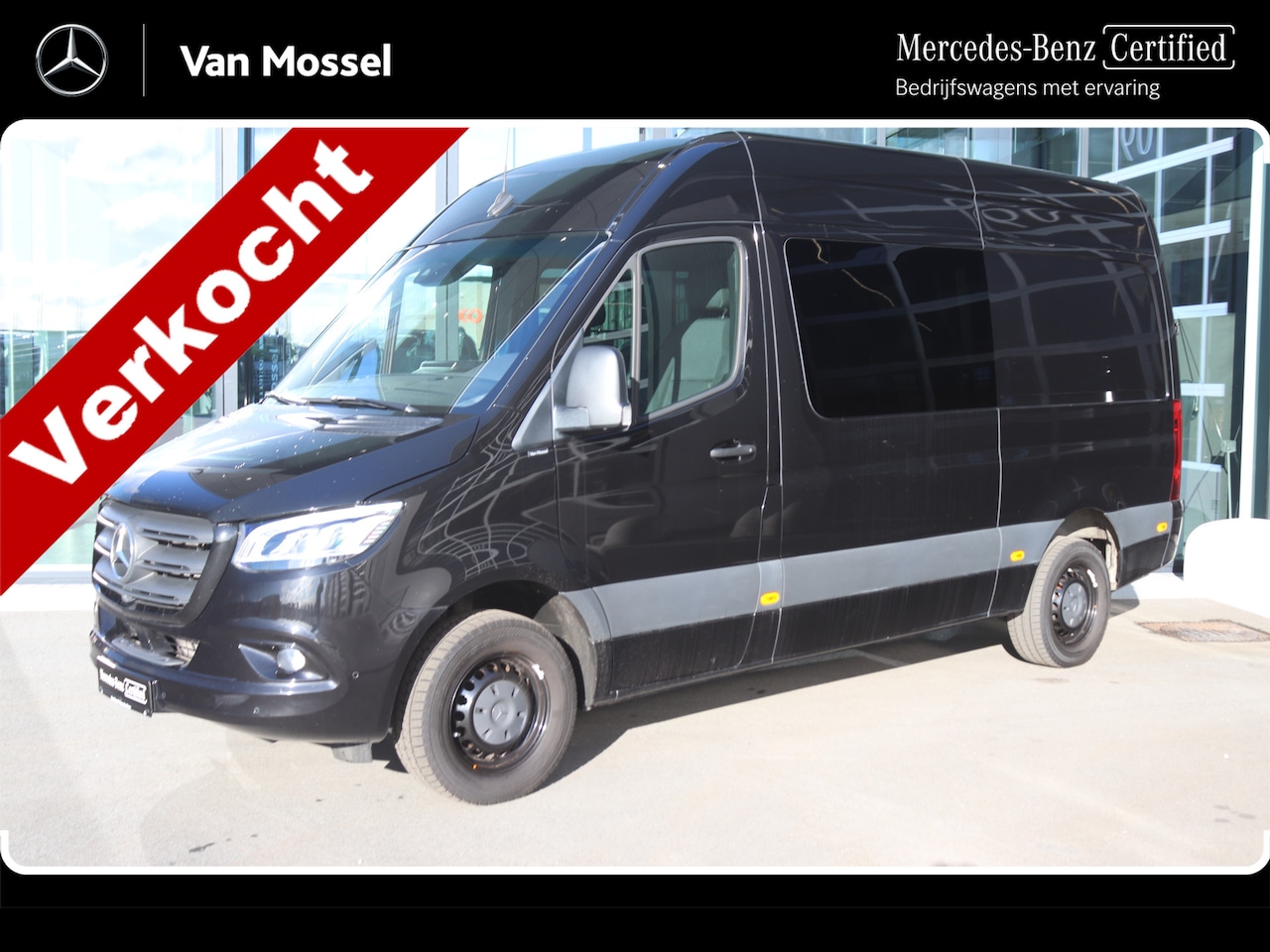 Mercedes-Benz Sprinter - 317 CDI Aut. L2H2 Dub Cab. |NAVI/MBUX/AIRCO/LED/ALARM |Certified - AutoWereld.nl