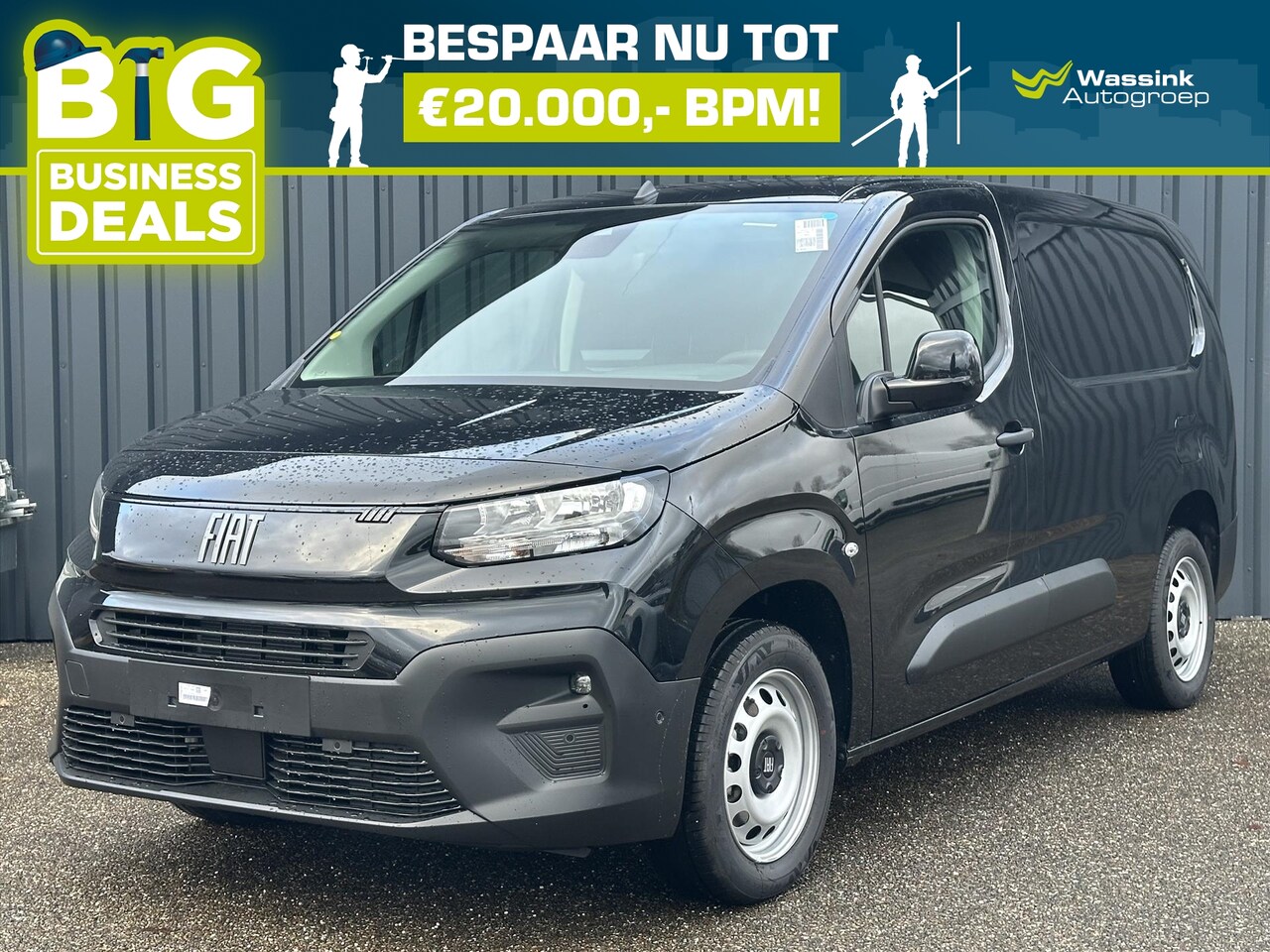 Fiat Doblò Cargo - New GB 1.5 BlueHDi 100pk L2 | Comfort Connect Pakket | Houten vloer laadruimte | Trekhaakv - AutoWereld.nl