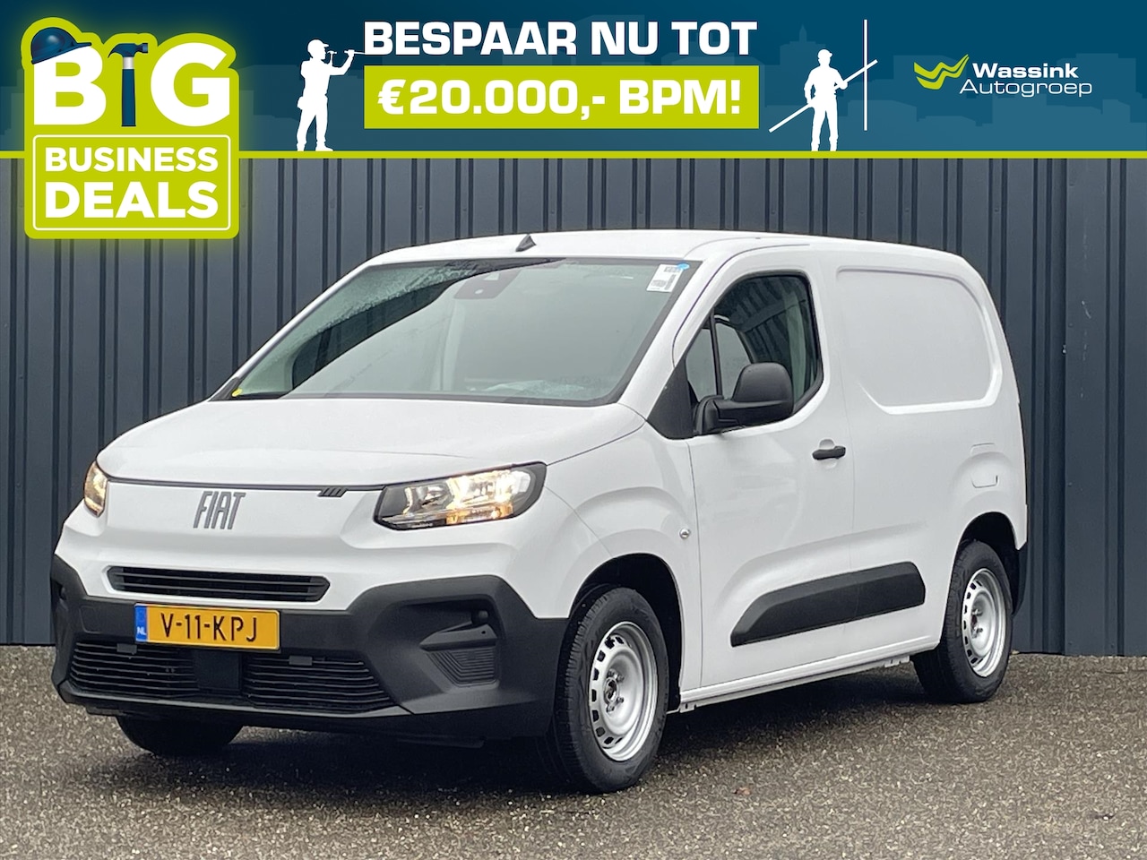 Fiat Doblò Cargo - New GB 1.5 BlueHDi 100pk L1 10'' SD Radio DAB+ Houten vloer laadruimte met antislip afwerk - AutoWereld.nl