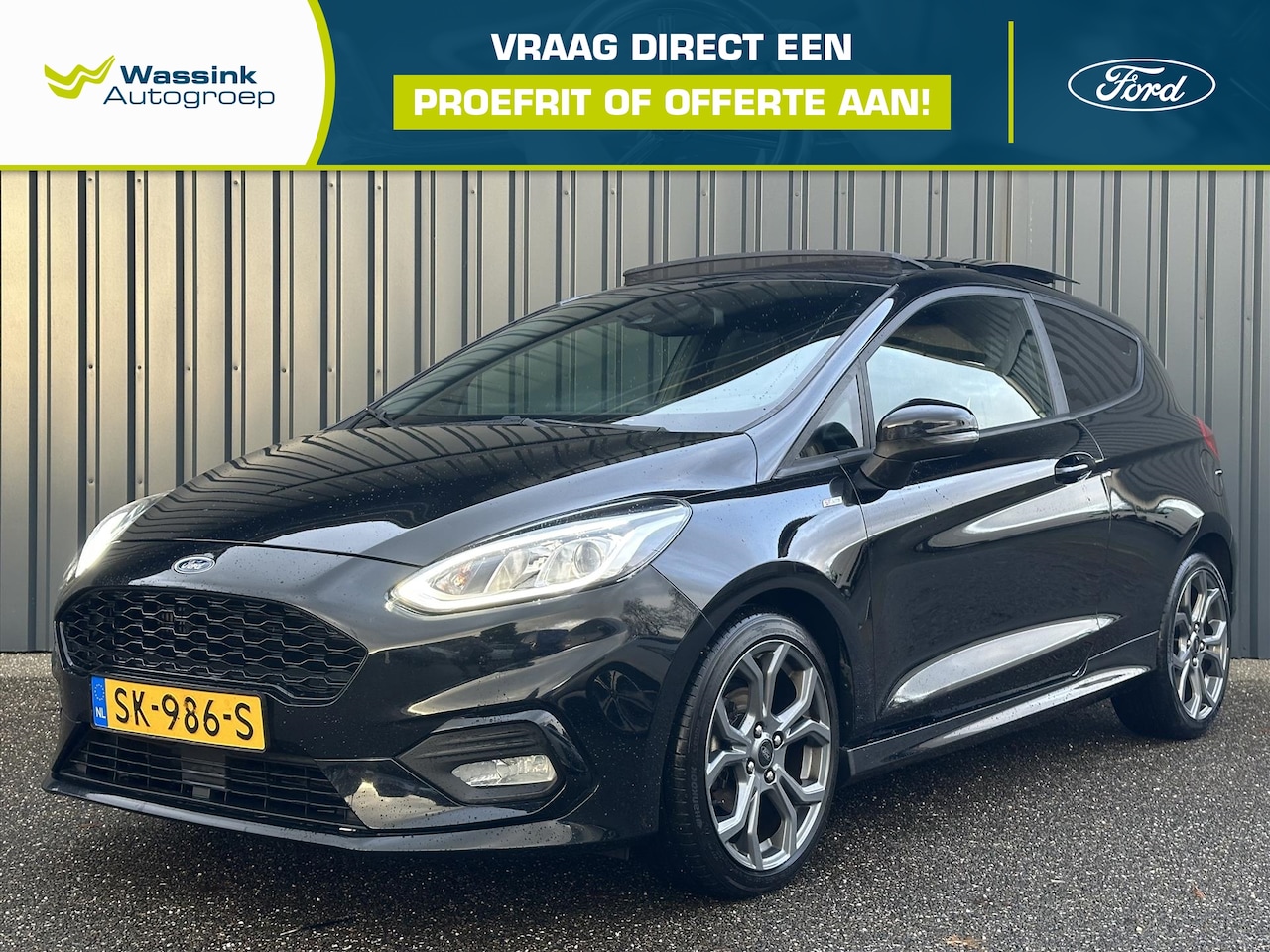 Ford Fiesta - 1.0 Turbo 125PK ST Line I Eerste Eigenaar I Schuif/Kanteldak I PDC I 17"Velg I Voorruitver - AutoWereld.nl