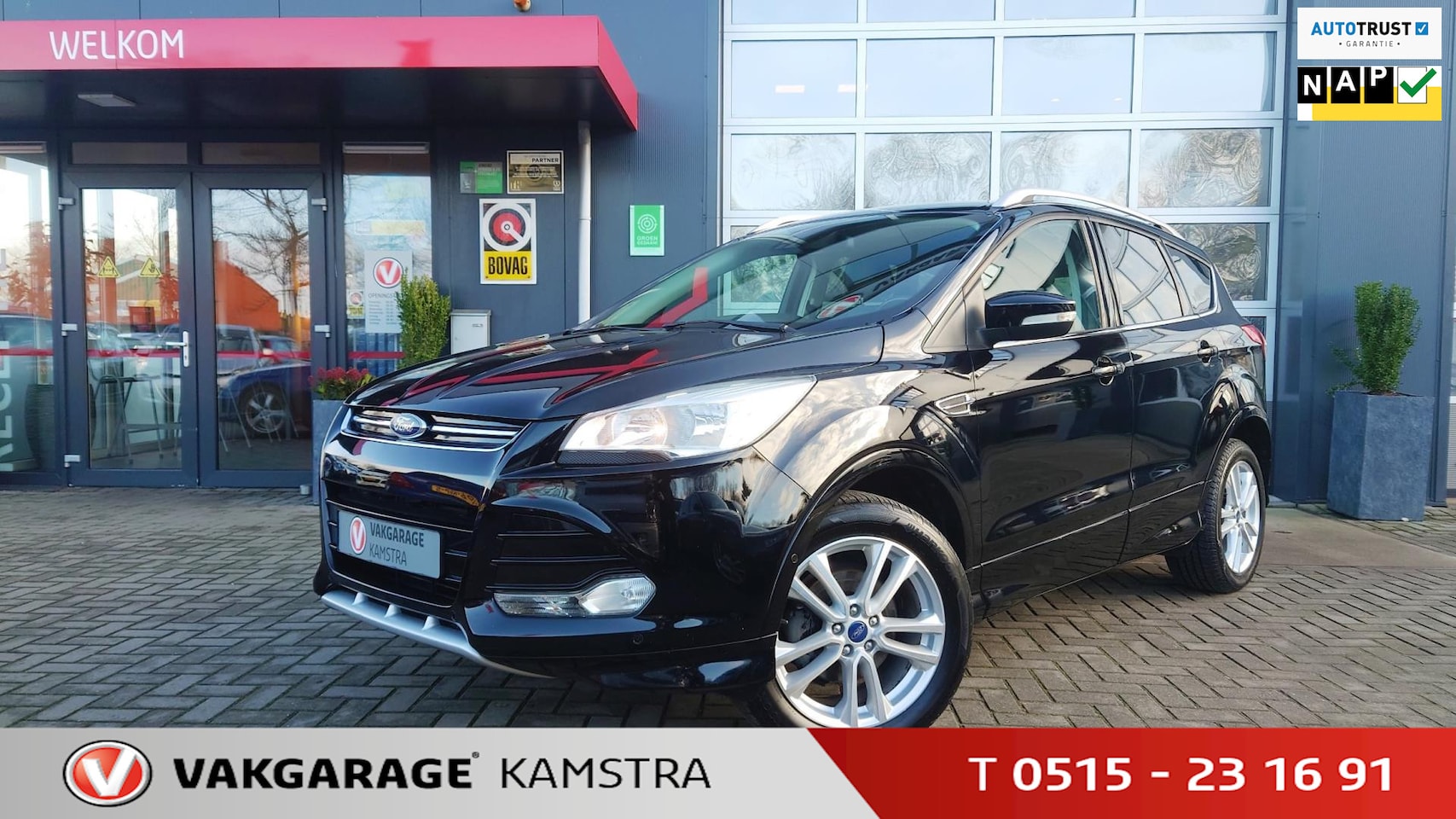 Ford Kuga - 1.5 Titanium Pack NAP Clima/Cruise/Navi/DAB - AutoWereld.nl