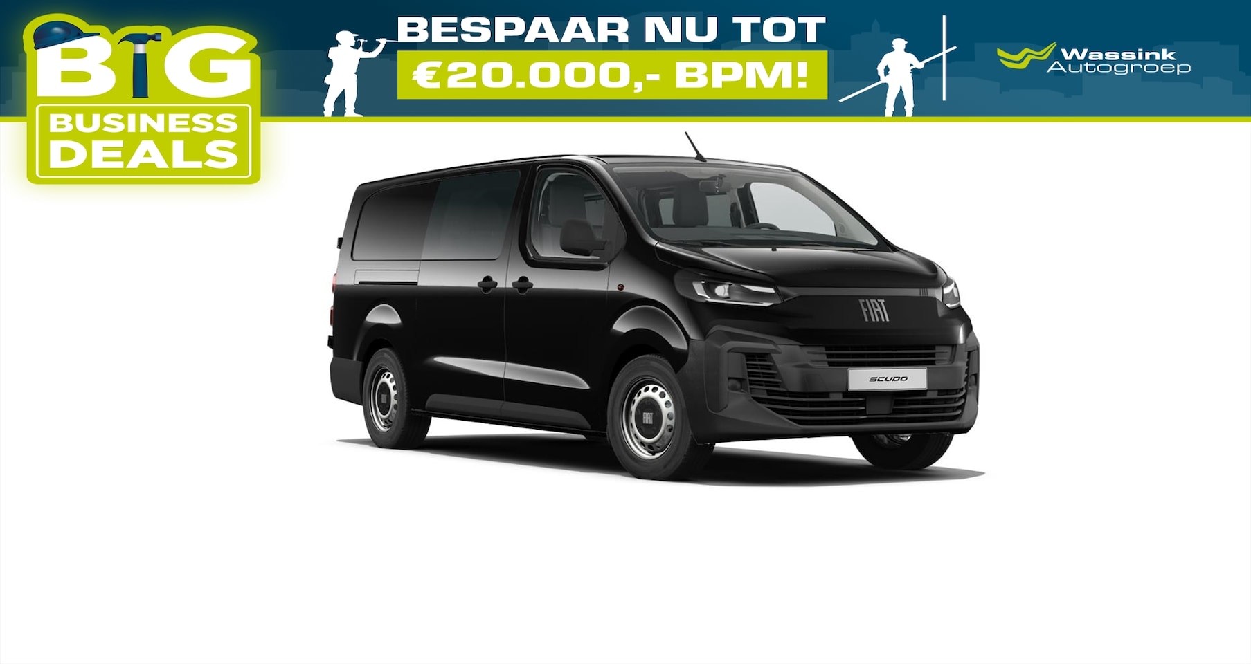 Fiat Scudo - Dubbel Cabine 2.0 Diesel 180pk L3 Automaat | Luxury Pack | Winter Pack | Navi - AutoWereld.nl