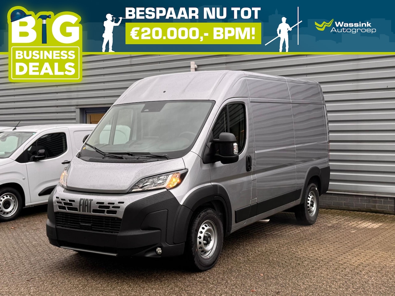 Fiat Ducato - FIAT Ducato GB 2.2 MJ 140pk L2H2 35H | Navi | Carplay | Pack Worksite Heavy | Pack Techno - AutoWereld.nl