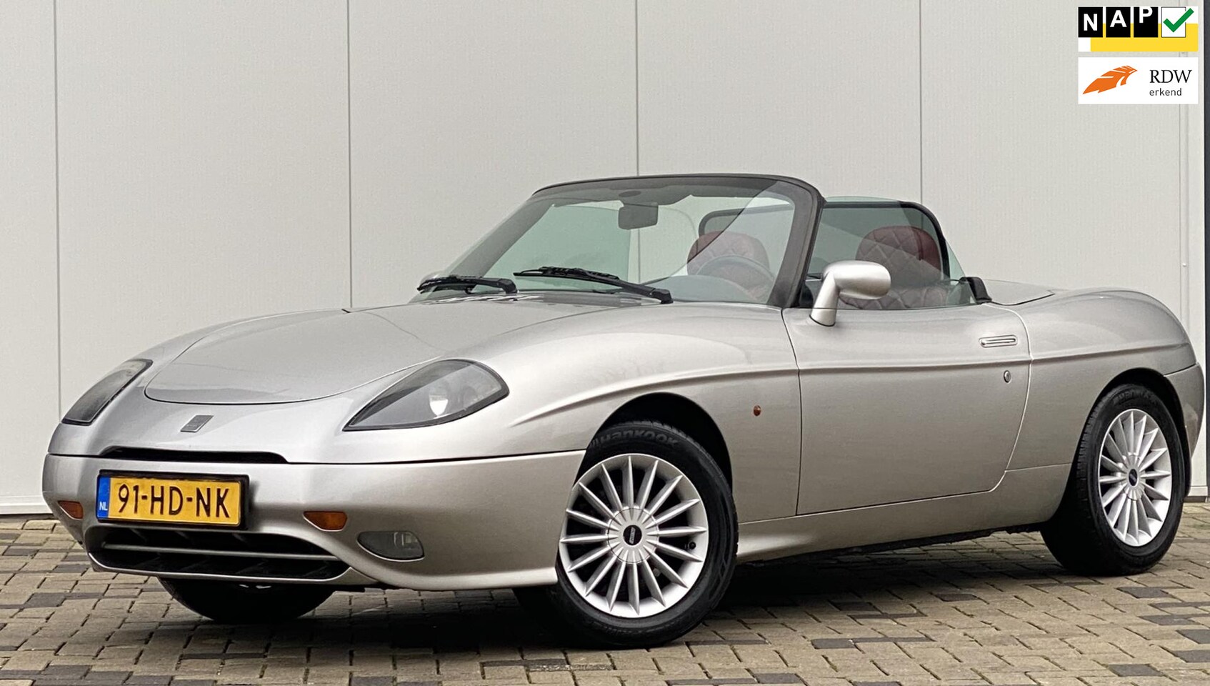 Fiat Barchetta - 1.8-16V CABRIO SOFTTOP YOUNGTIMER COMPLEET ONDERHOUD GESCHIEDENIS AANTOONBAAR - AutoWereld.nl